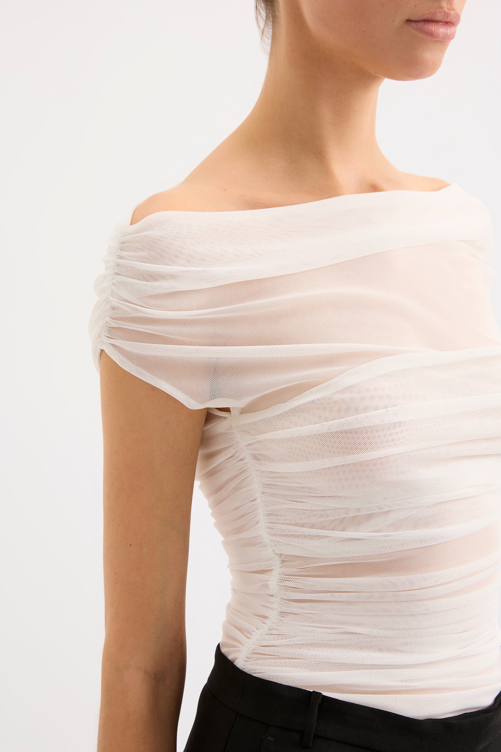 Yael Mesh Top Salt 