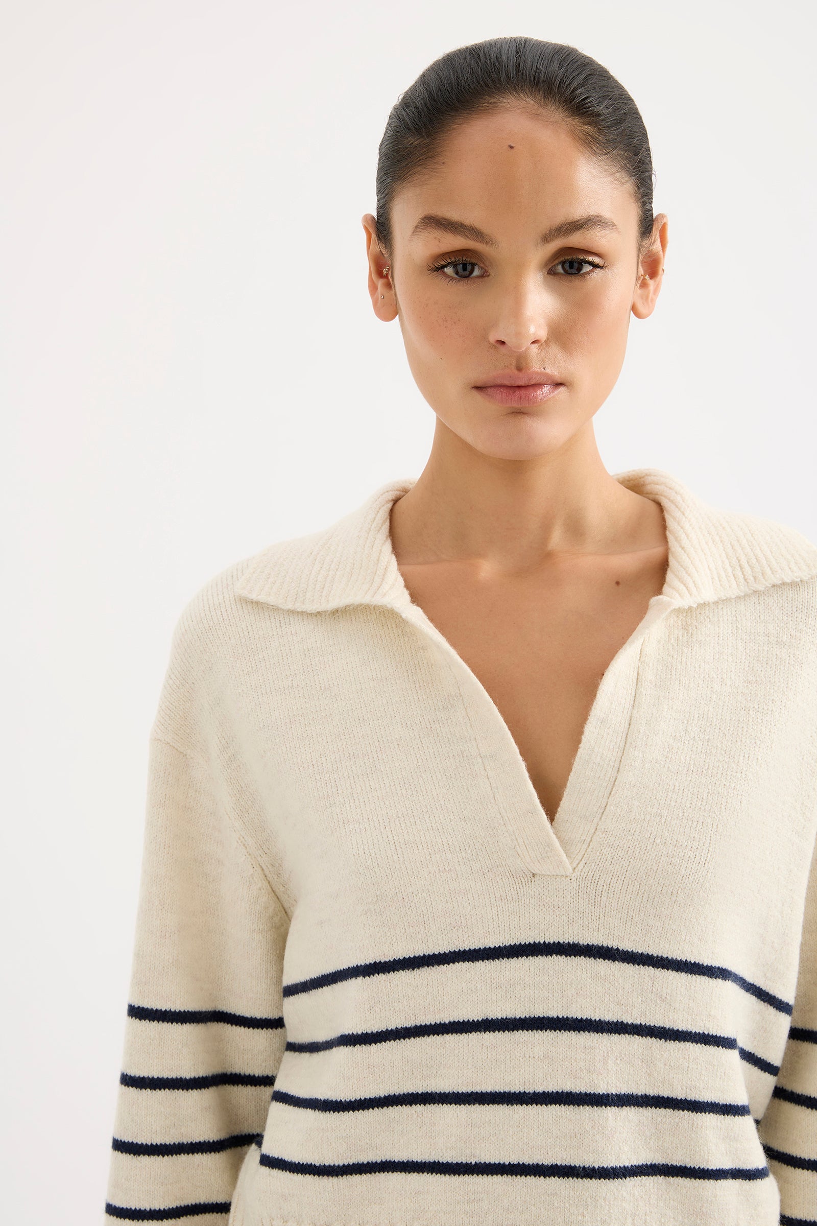 Logan Rugby Knit Cloud Stripe 