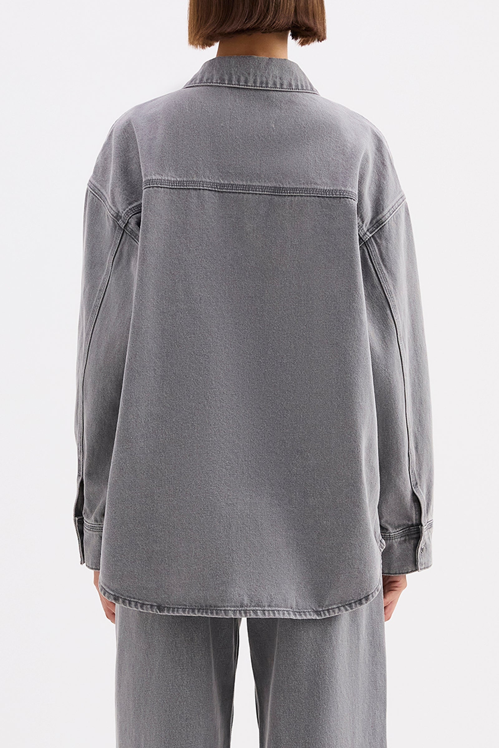 Calvi Denim Shacket Steel 