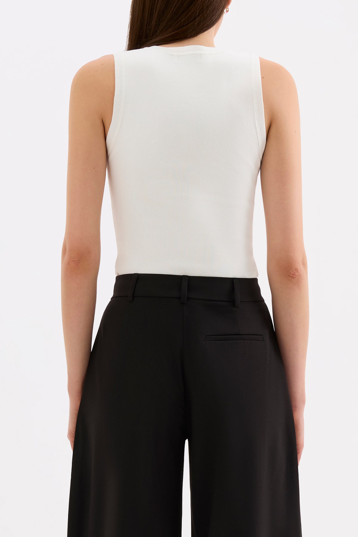Mattie Knit Tank White 