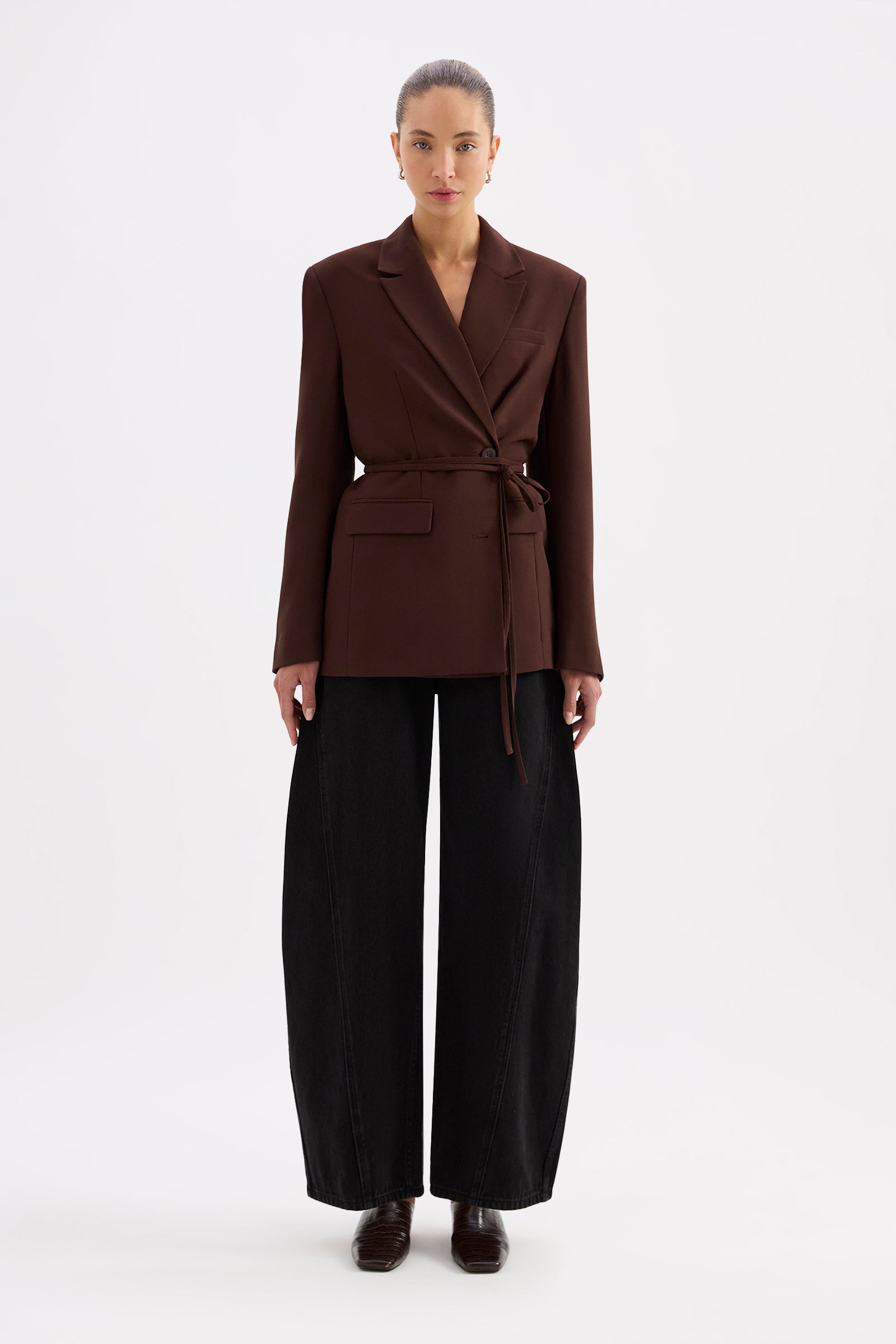 Ophelia Blazer Dark Chocolate 