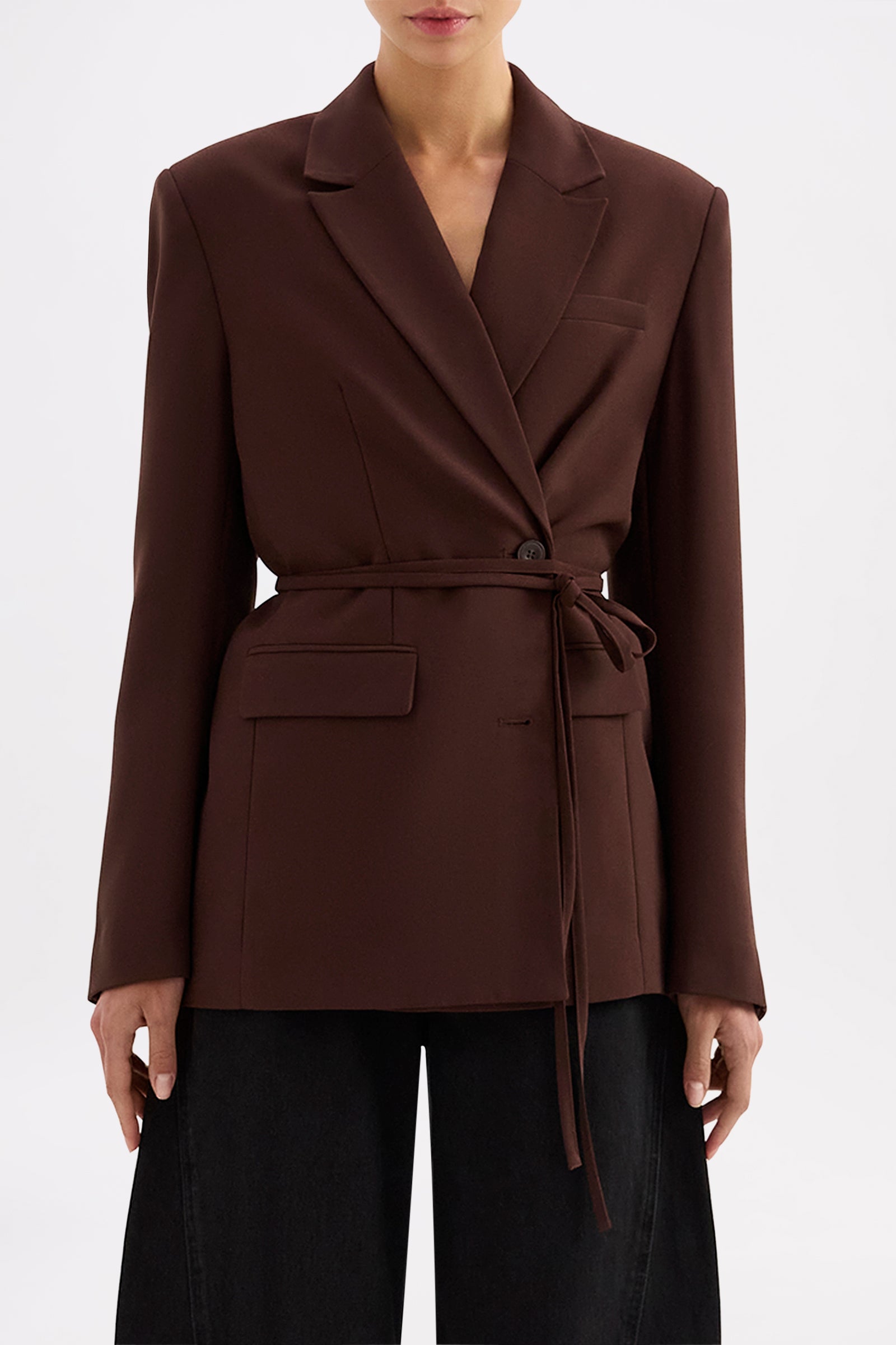 Ophelia Blazer Dark Chocolate 