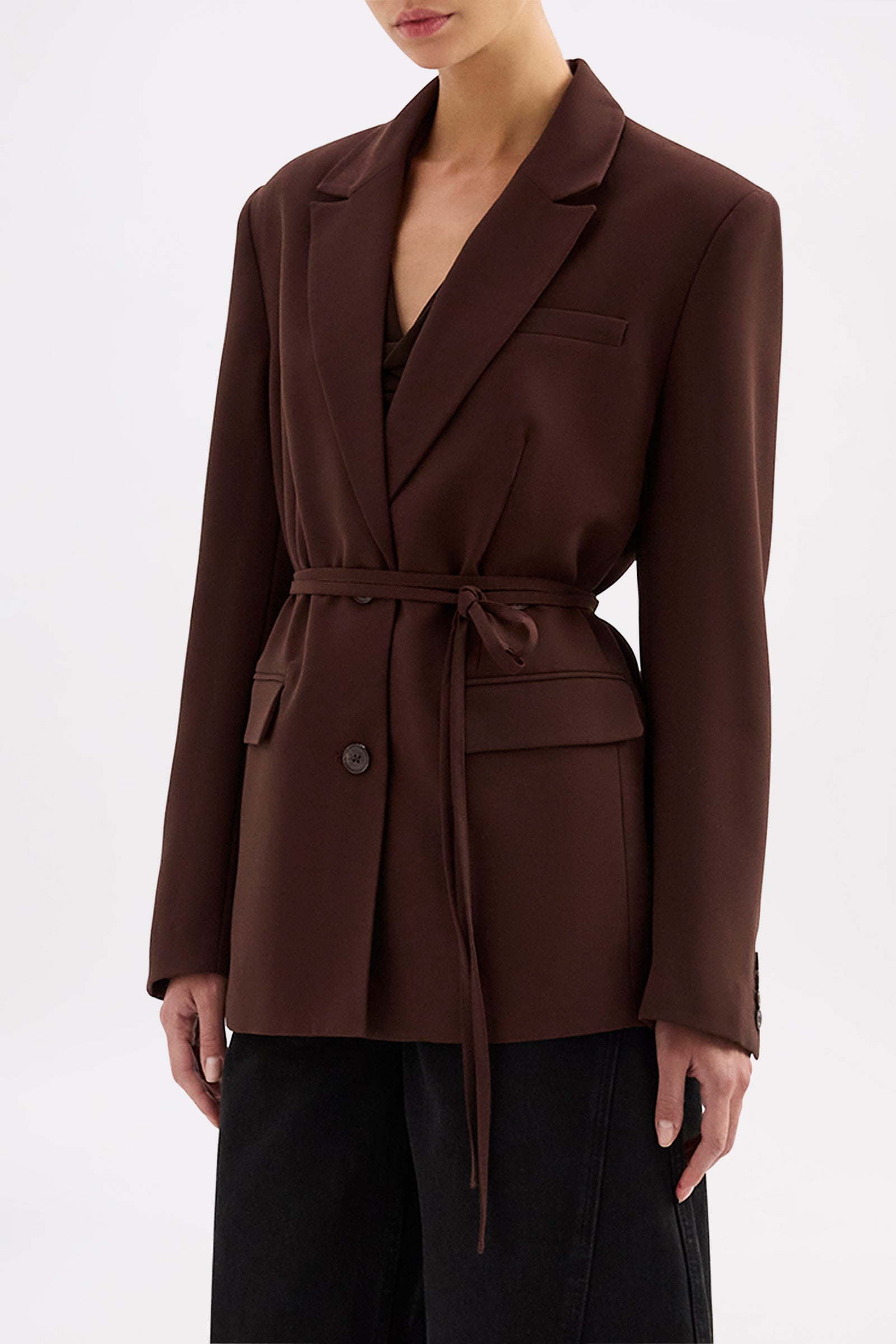 Ophelia Blazer Dark Chocolate 