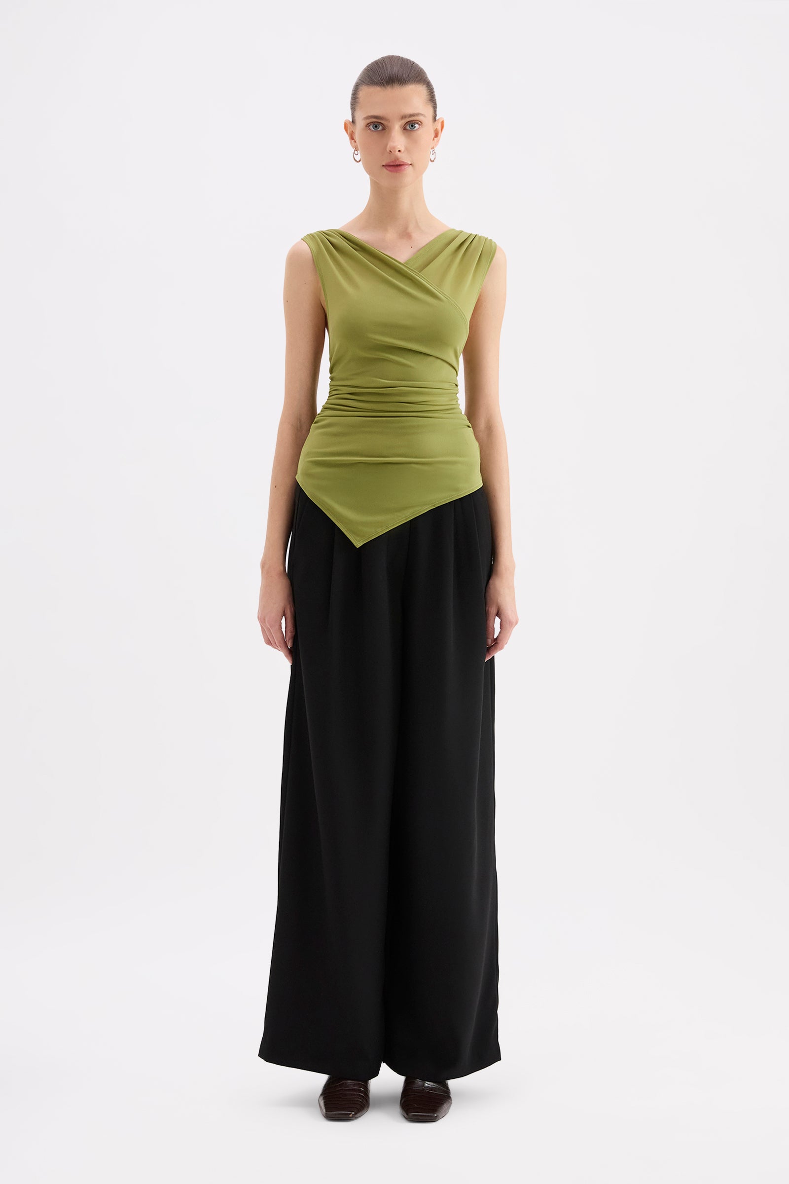 Siva Mesh Sleeveless Top Cactus 
