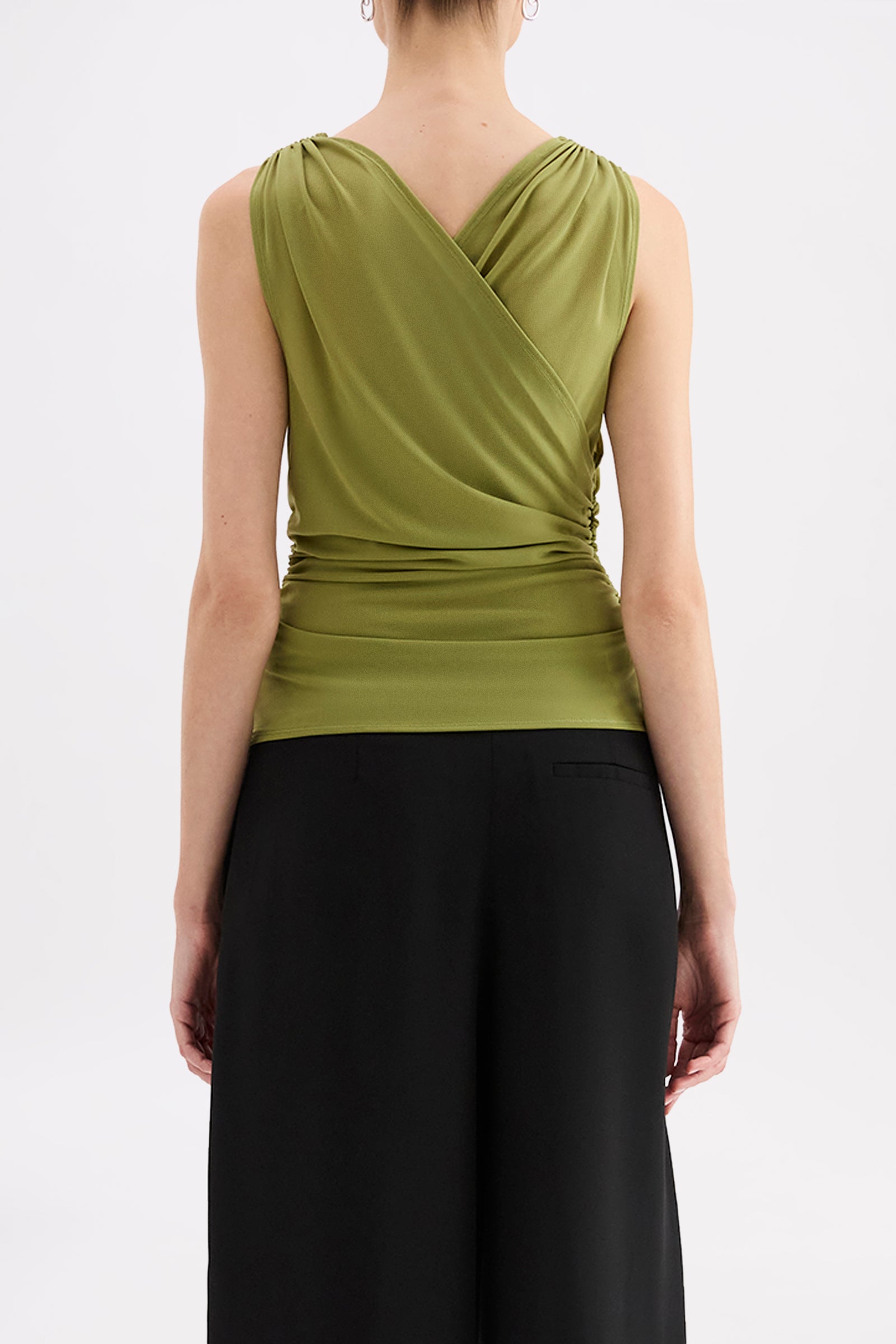 Siva Mesh Sleeveless Top Cactus 