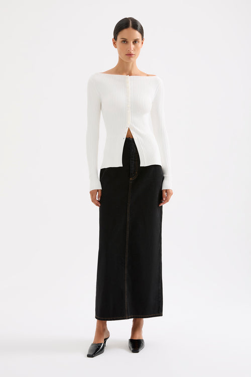 INAYA DENIM SKIRT