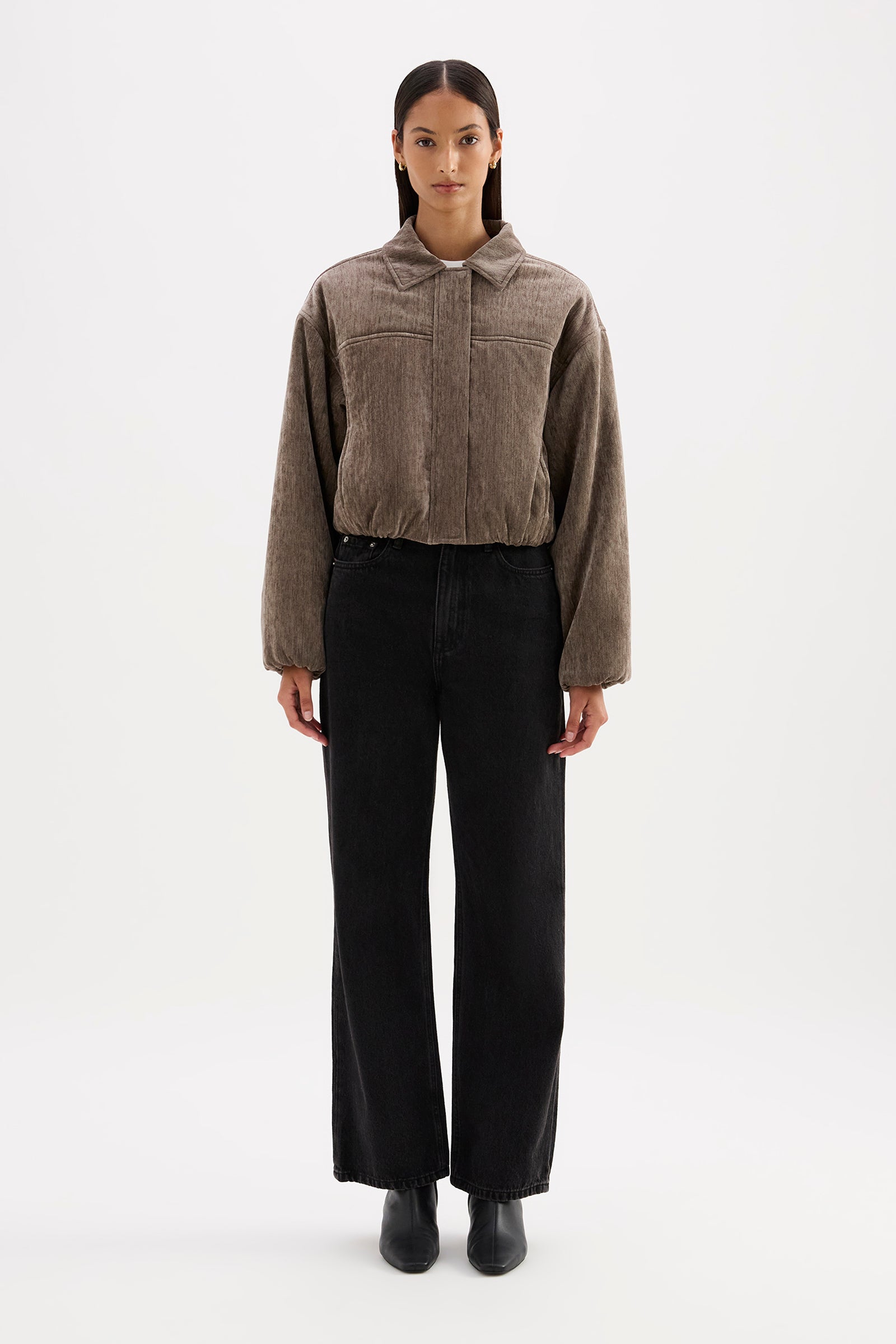 Sabina Bomber Driftwood 