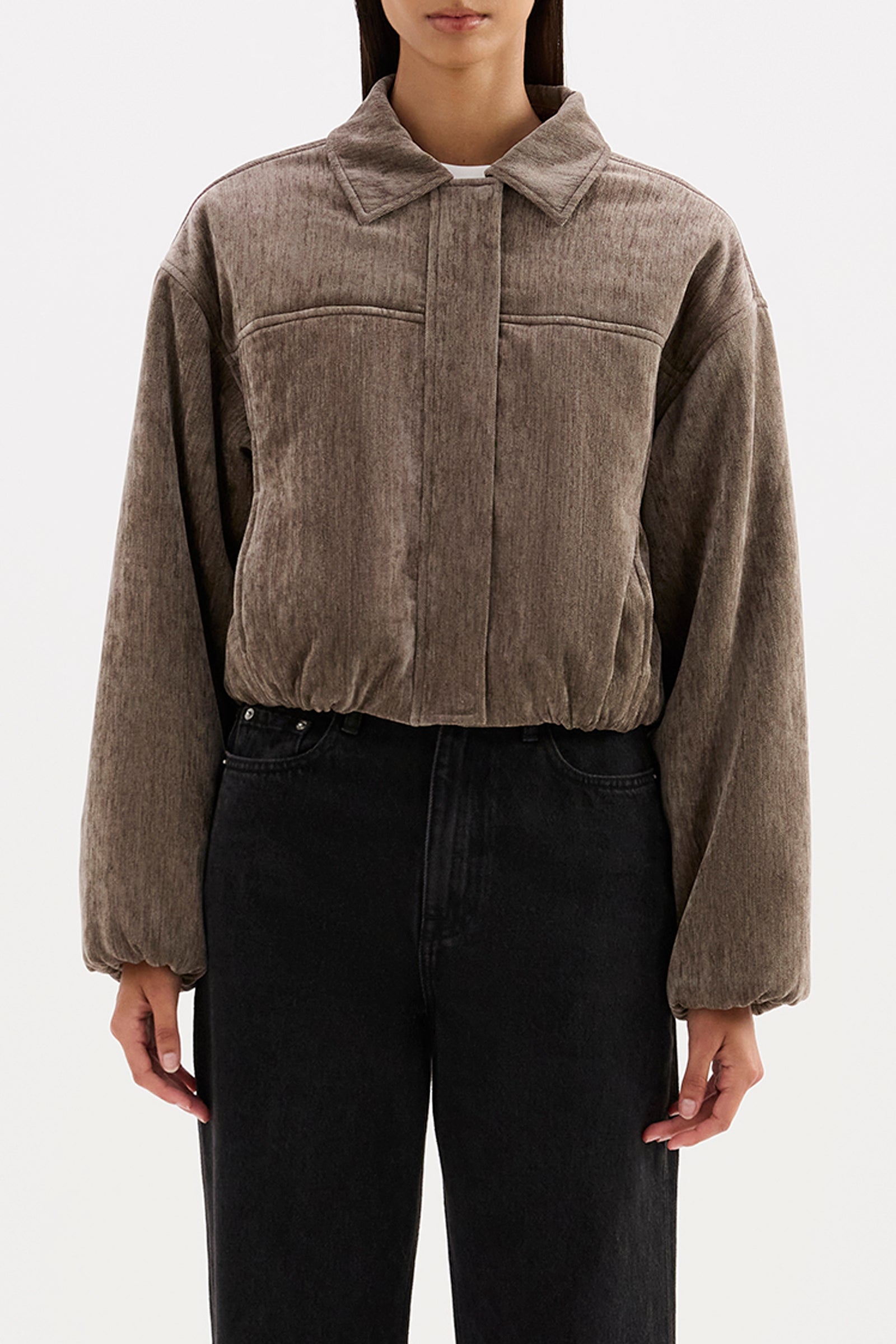 Sabina Bomber Driftwood 