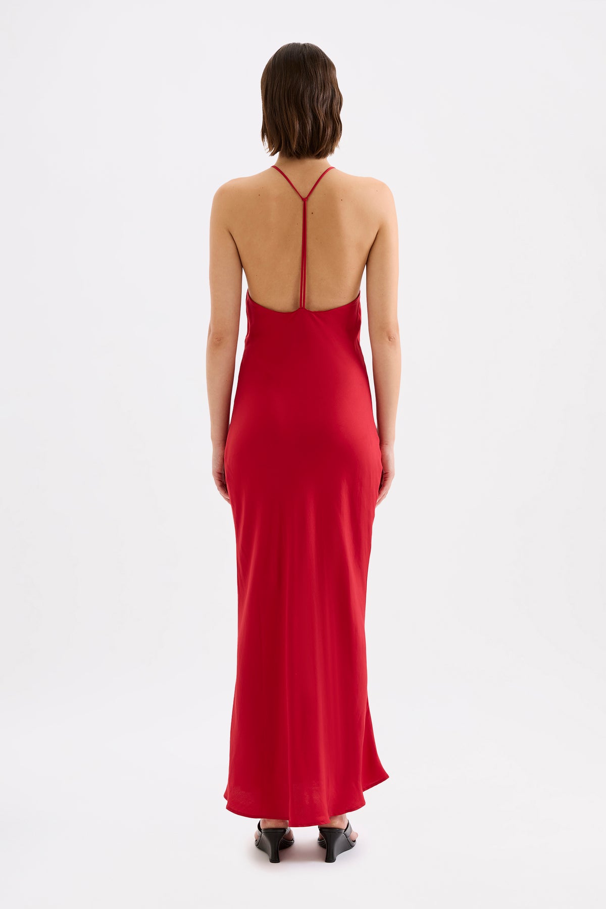 Kira Tencel Dress Crimson 