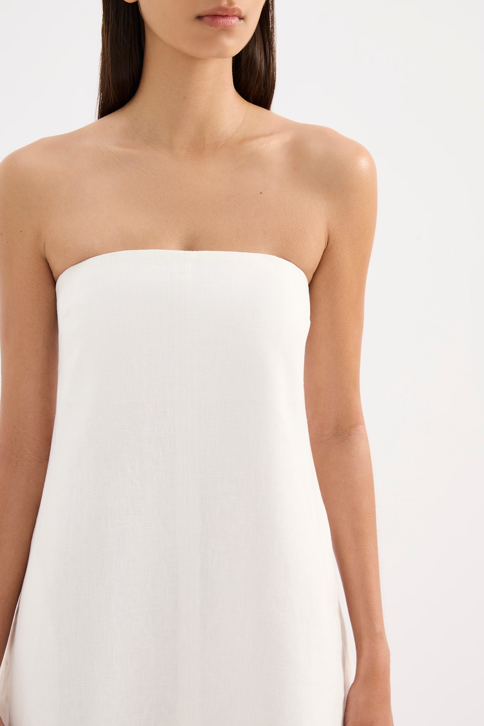 Shop Elyse Linen Mini Dress | Nude Lucy