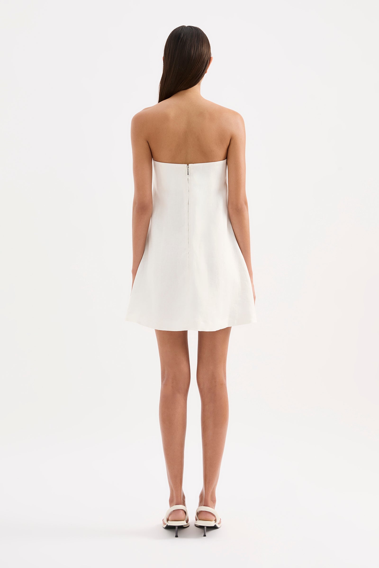nude lucy white linen dress Womens Mazi Linen Mini Dress Linen Whites Size L