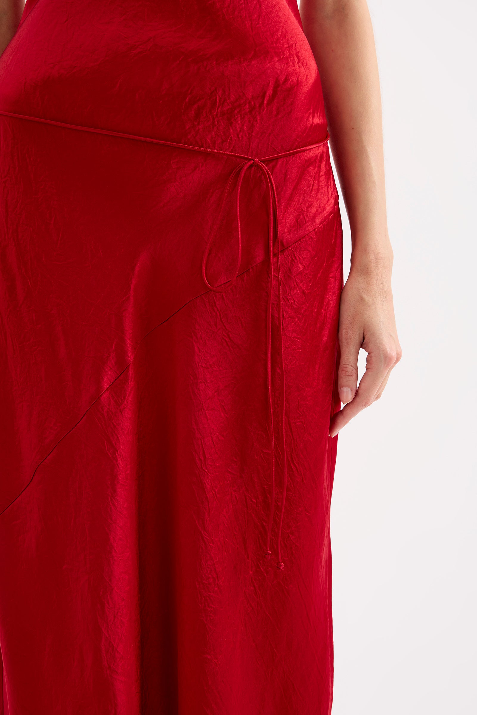 Allegra Slip Dress Vermillion 