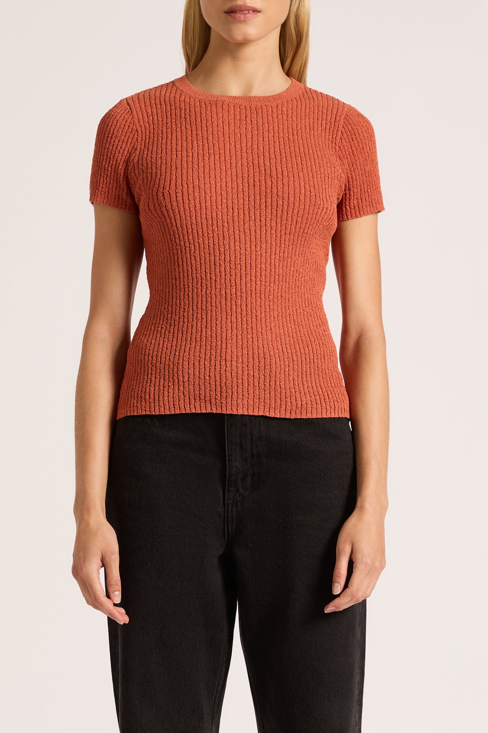 Perez Knit Top Rose 