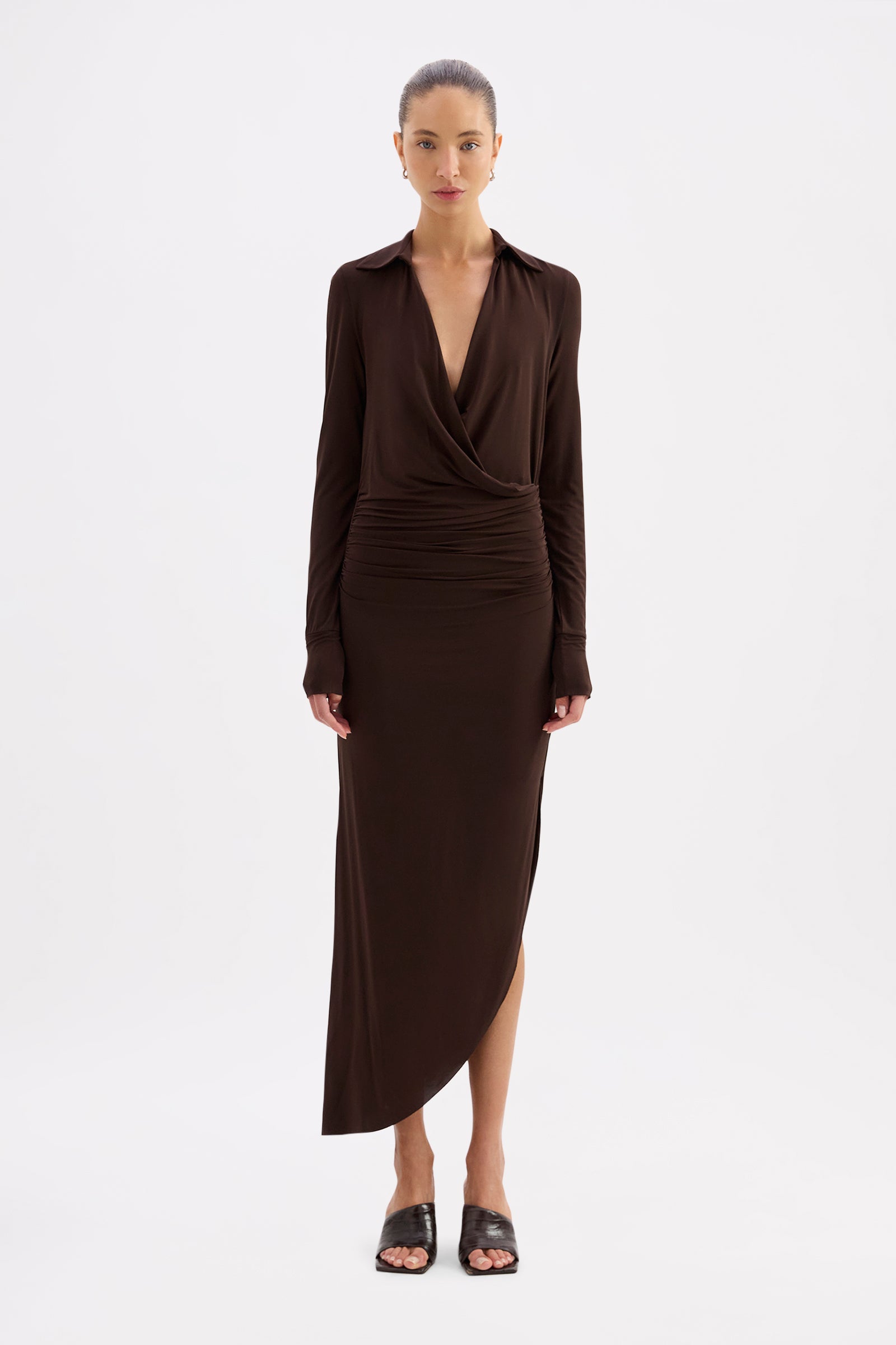 Venus Maxi Dress Dark Chocolate 