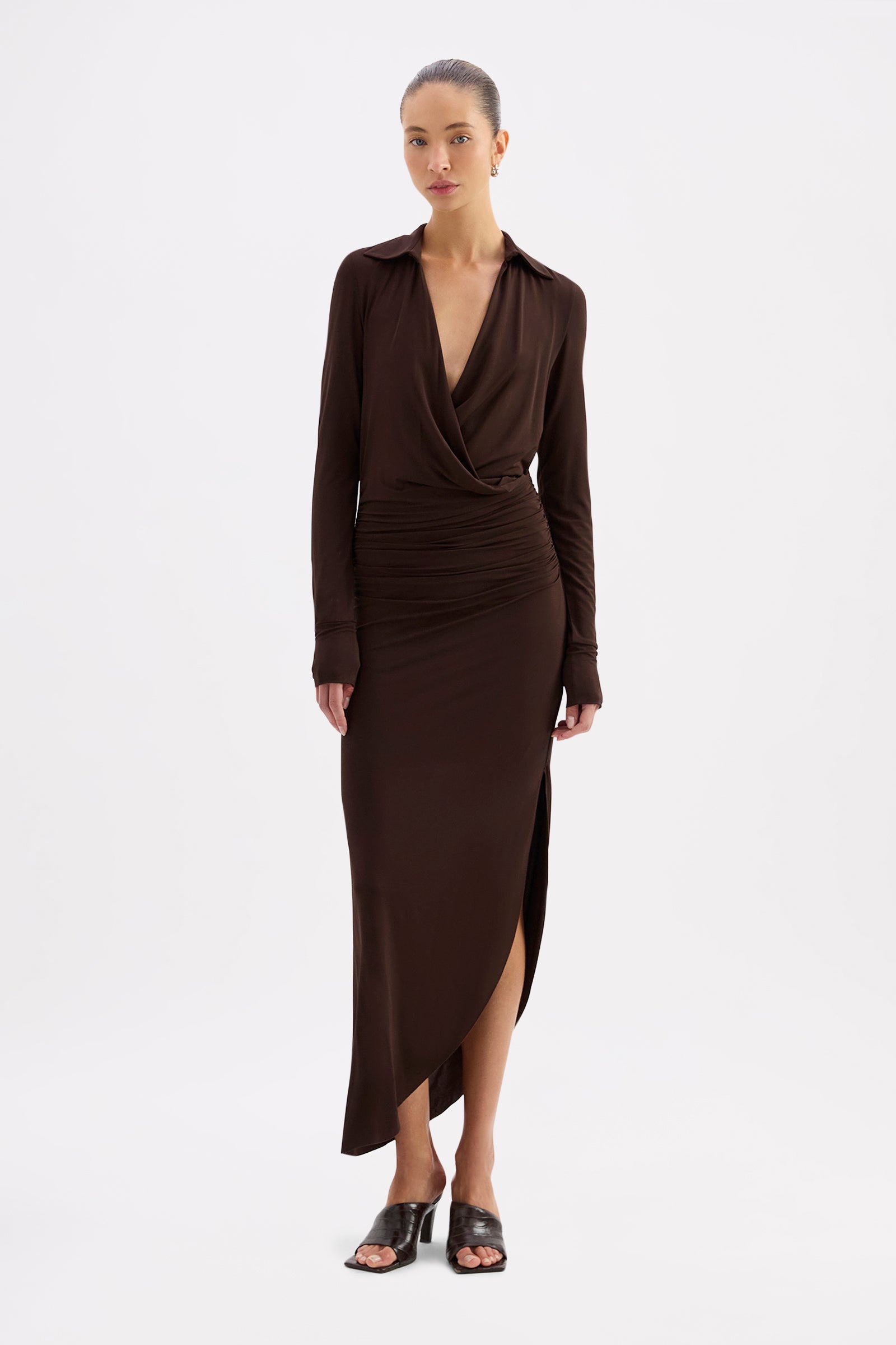 Venus Maxi Dress Dark Chocolate 