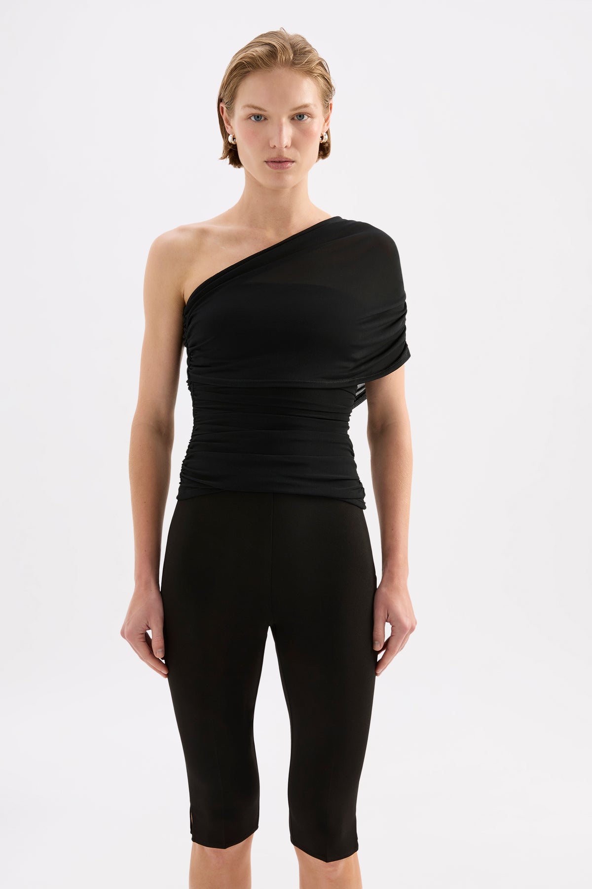 Nuri Mesh Top Black 