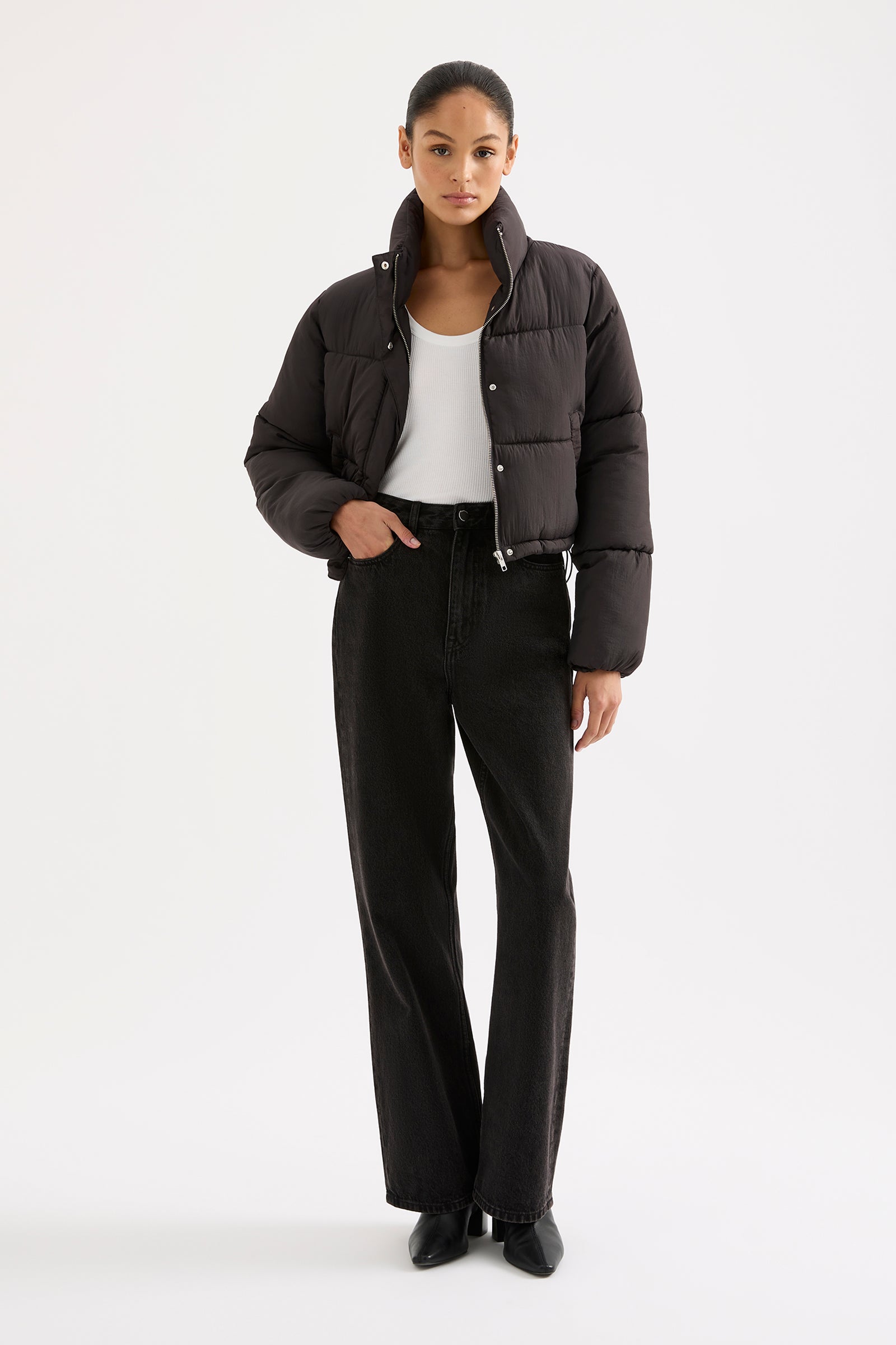 Topher Puffer Jacket Coal 