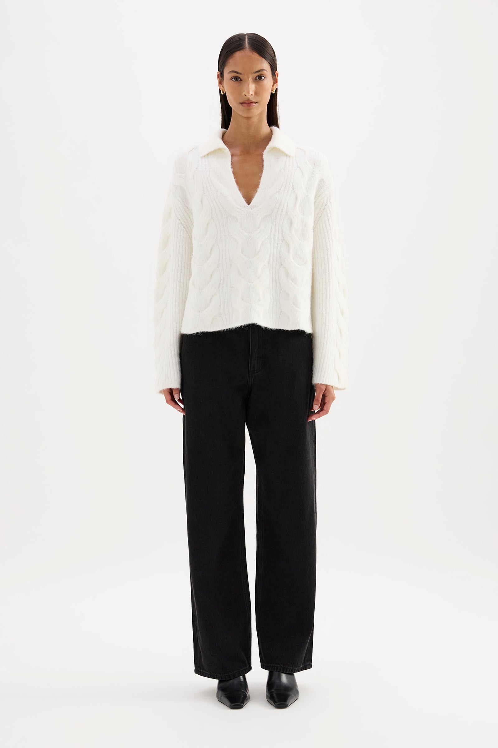 Anise Cable Knit Salt 