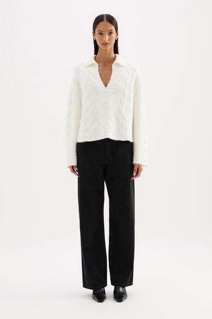 Anise Cable Knit Salt 