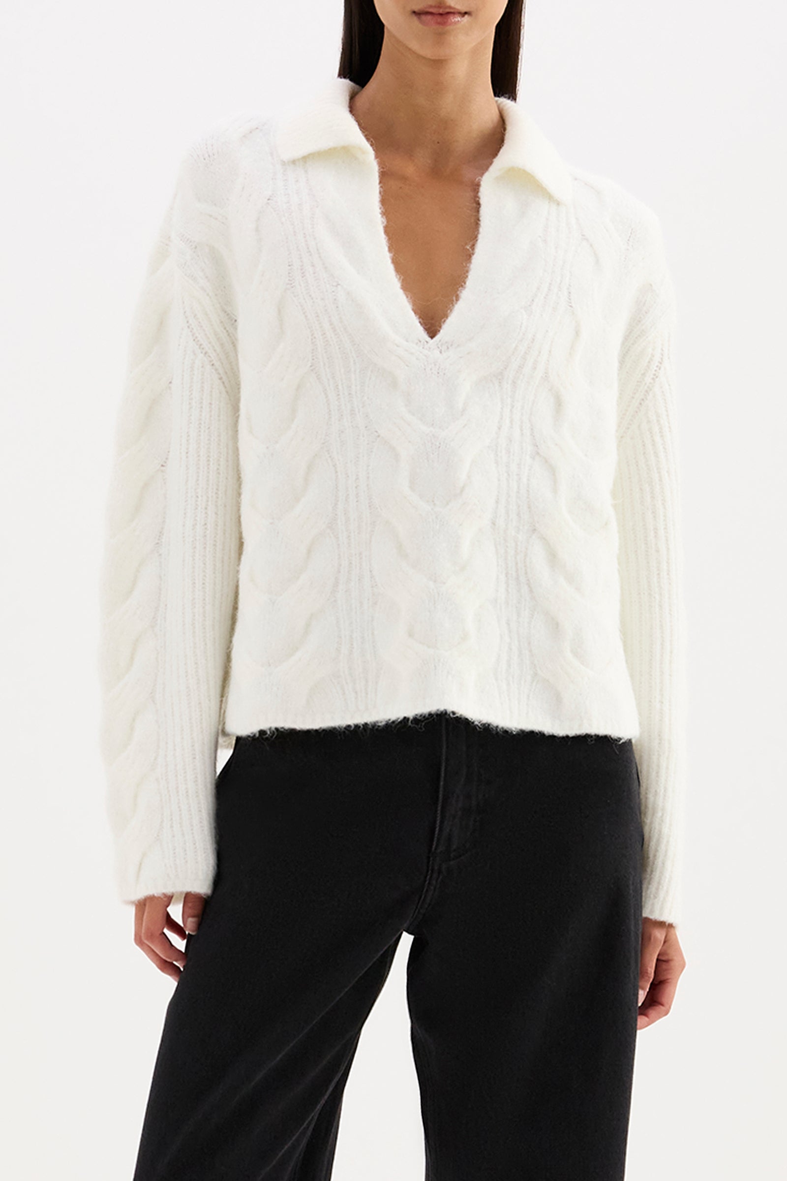 Anise Cable Knit Salt 