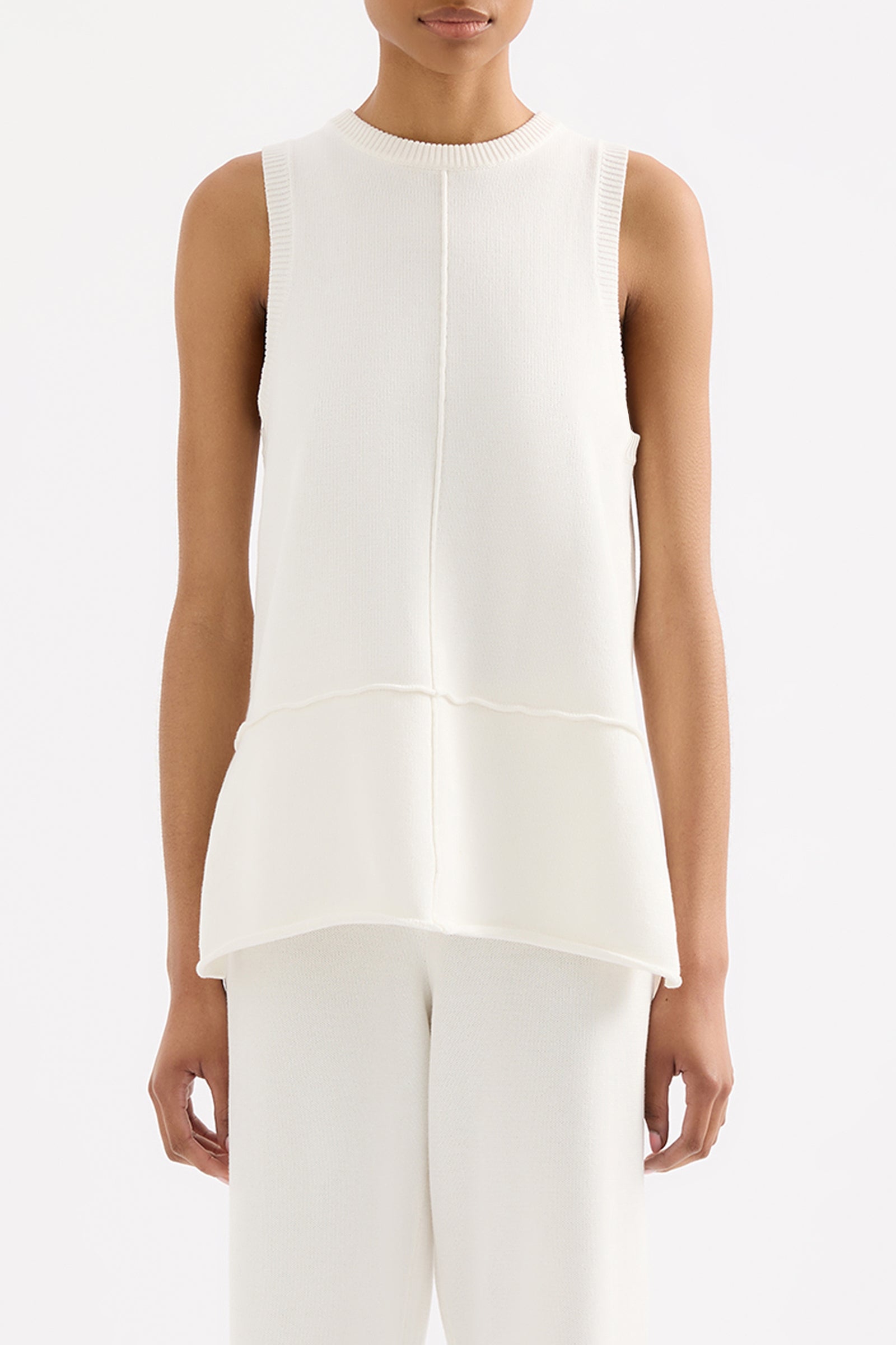 Ana Knit Tank Salt 