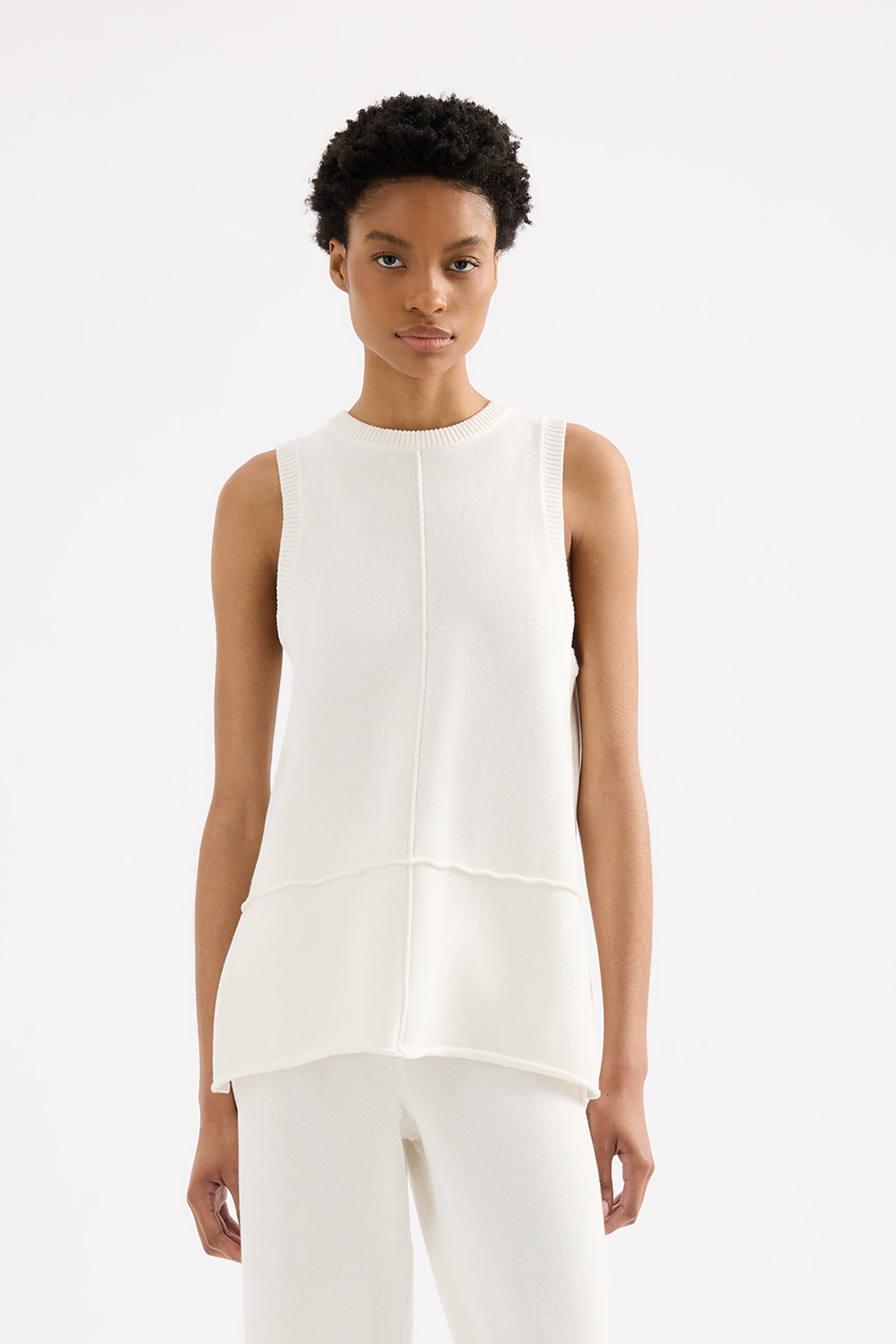 Ana Knit Tank Salt 