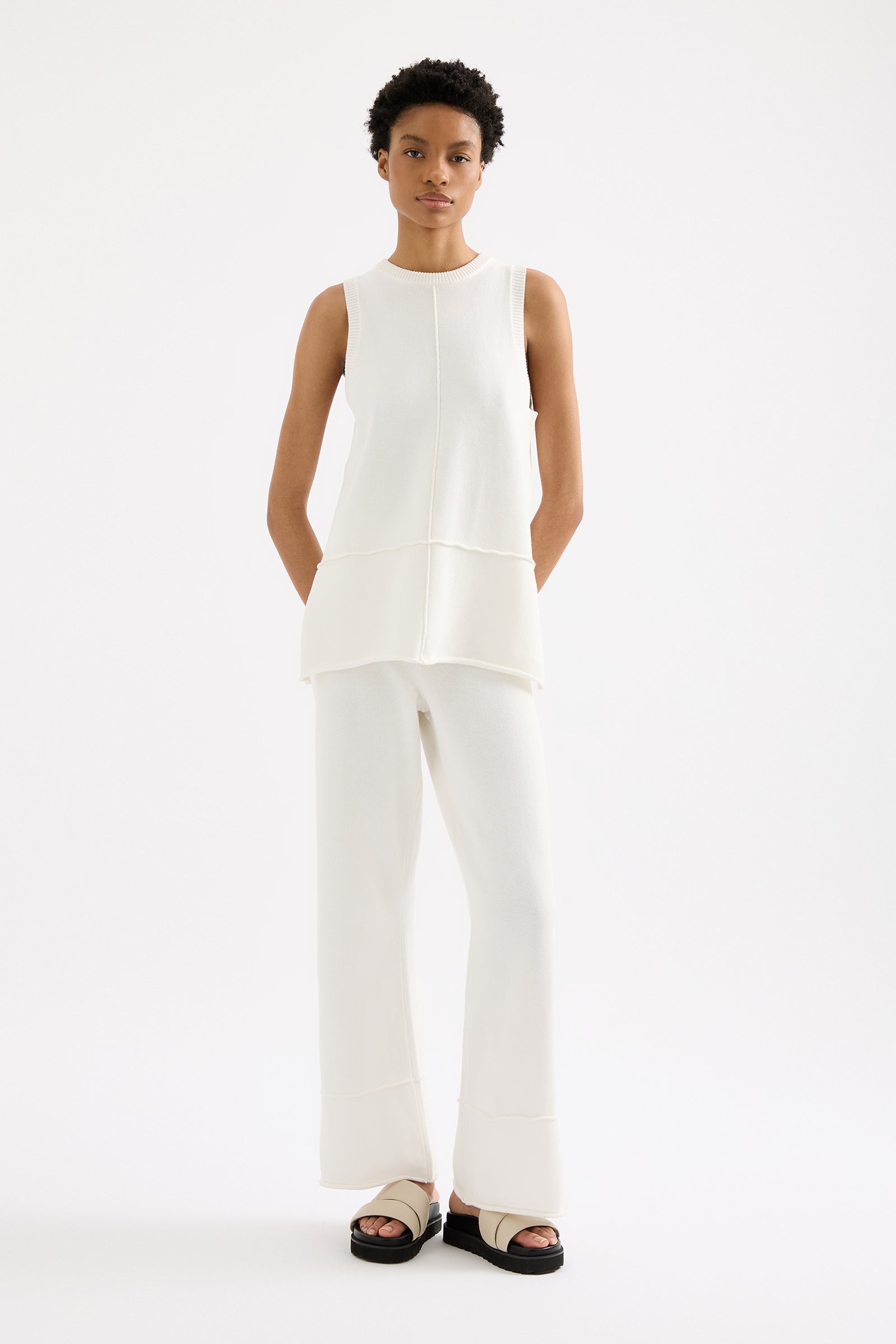 Ana Knit Tank Salt 