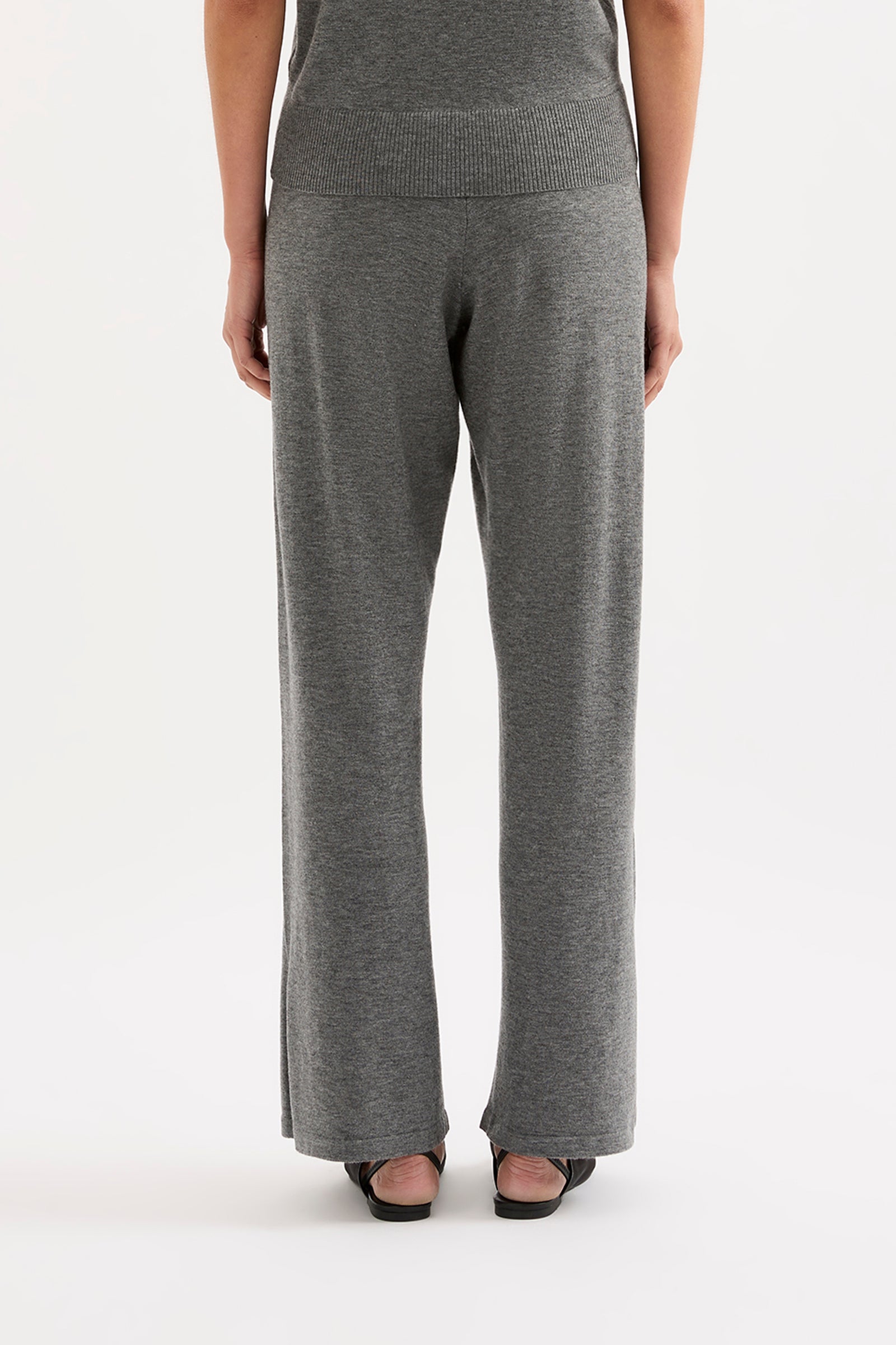 Rae Knit Pant Charcoal 