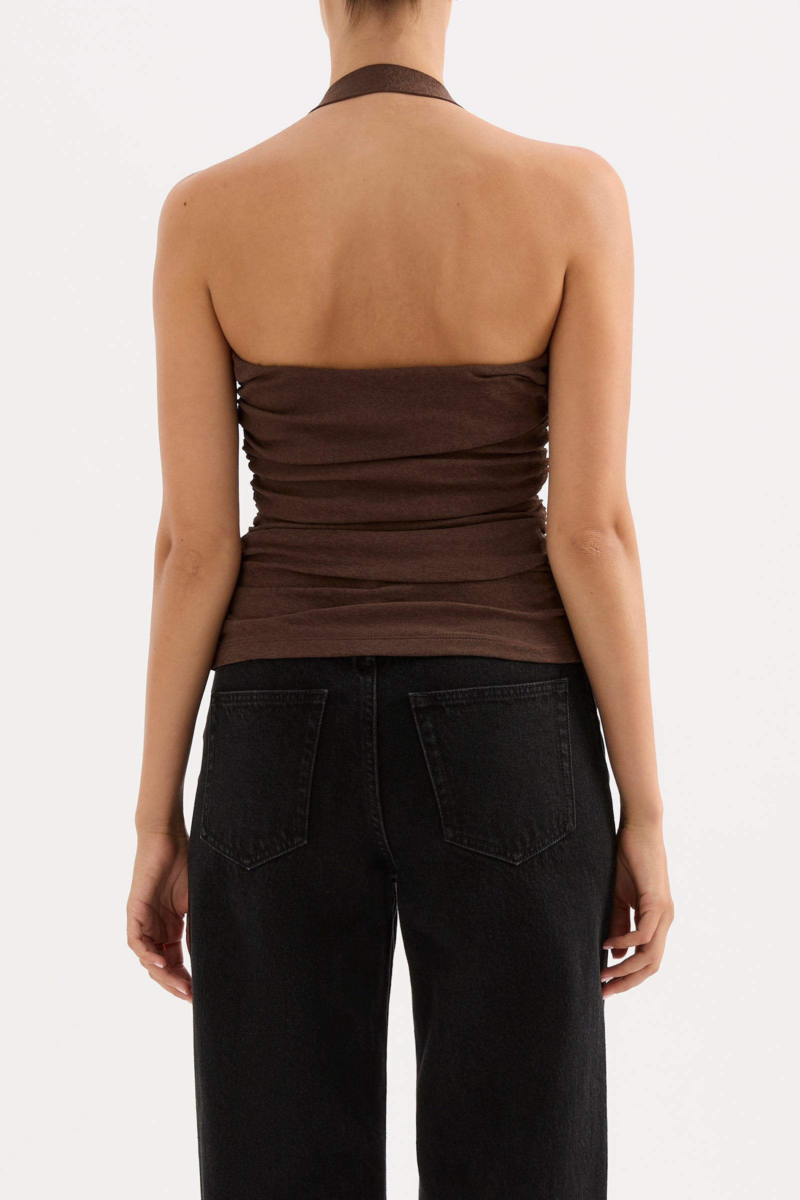 Hermione Mesh Top Chocolate 