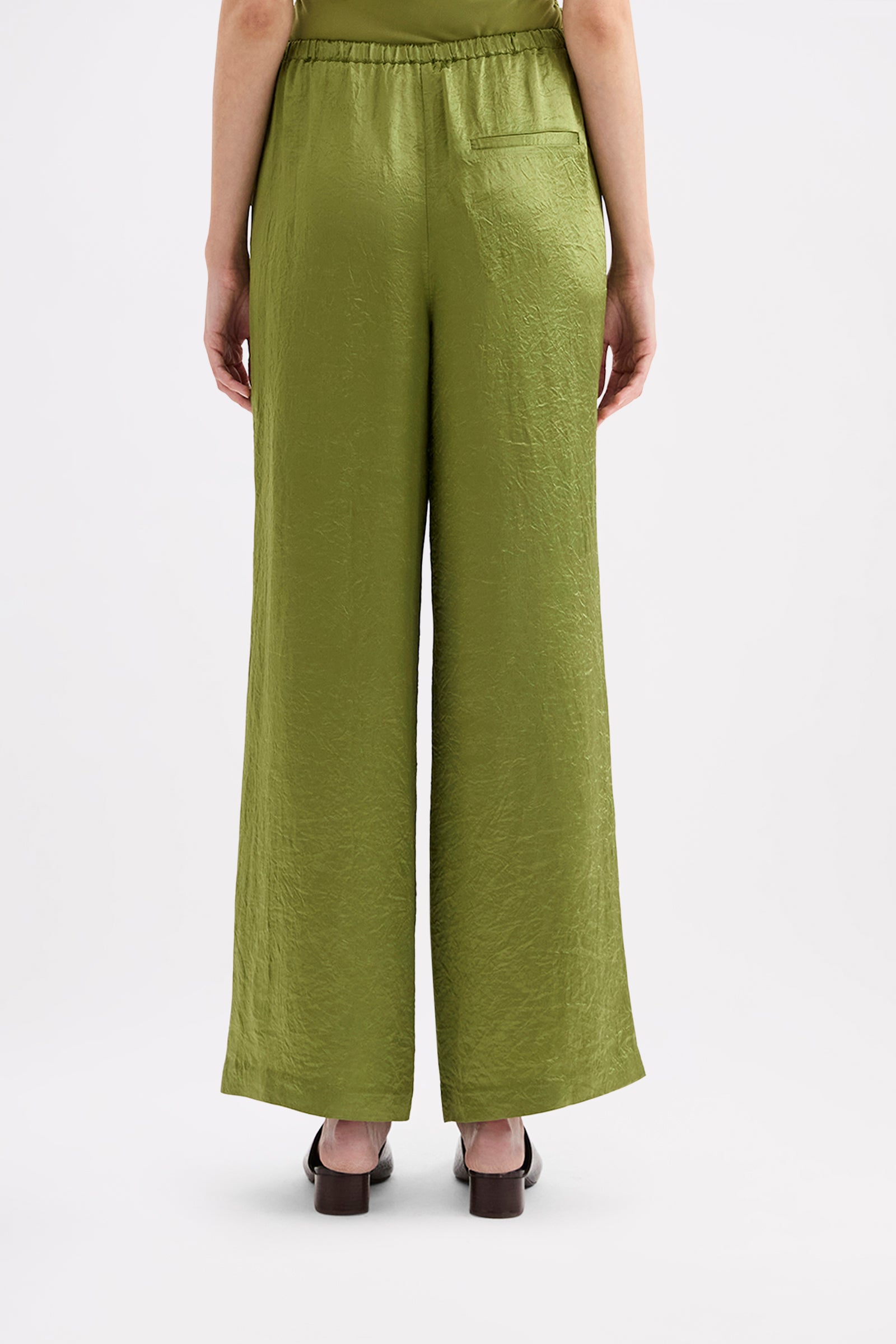 Allegra Satin Pant Cornichon 