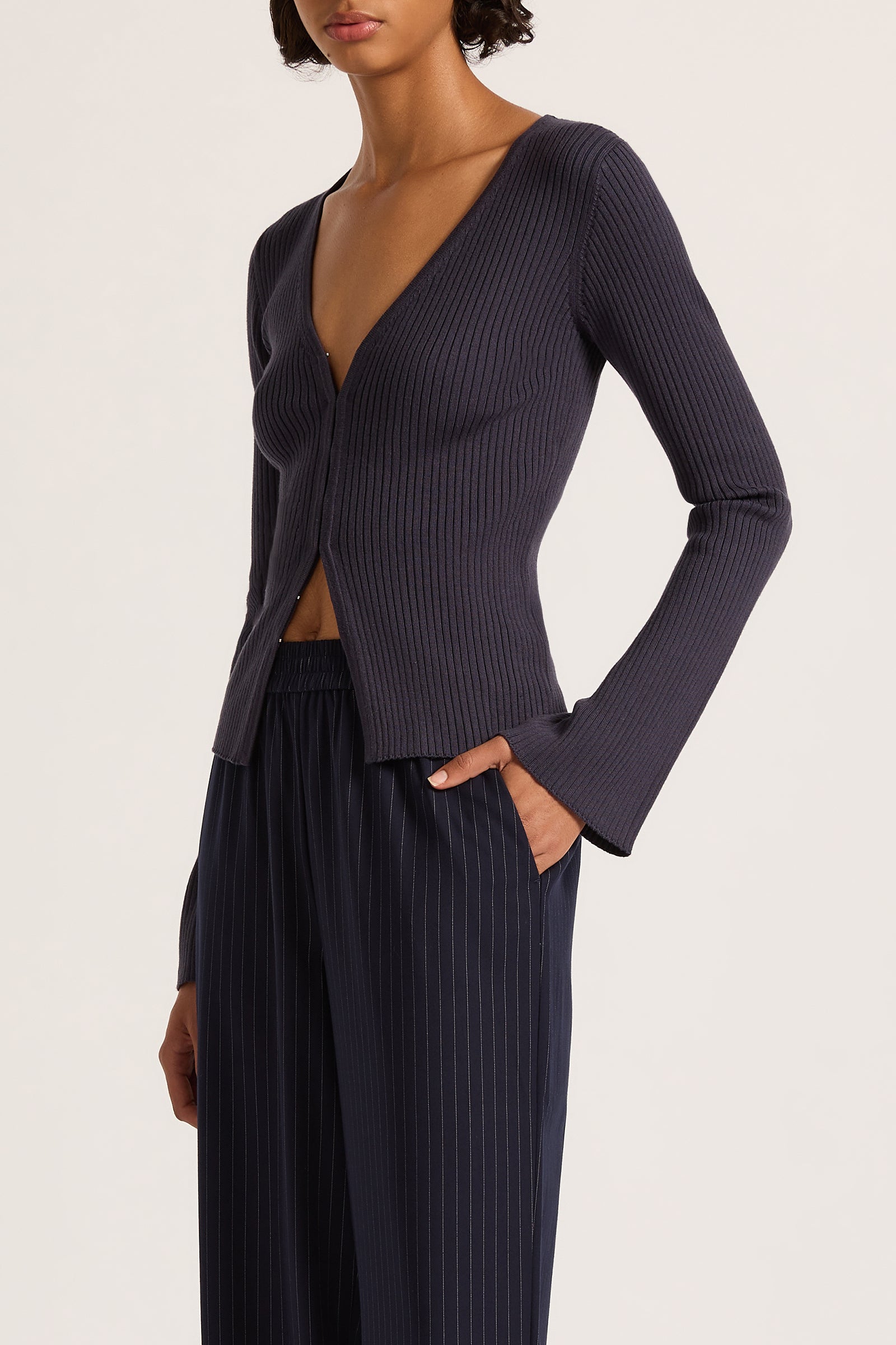 Ettiene Knit Cardigan Indigo 
