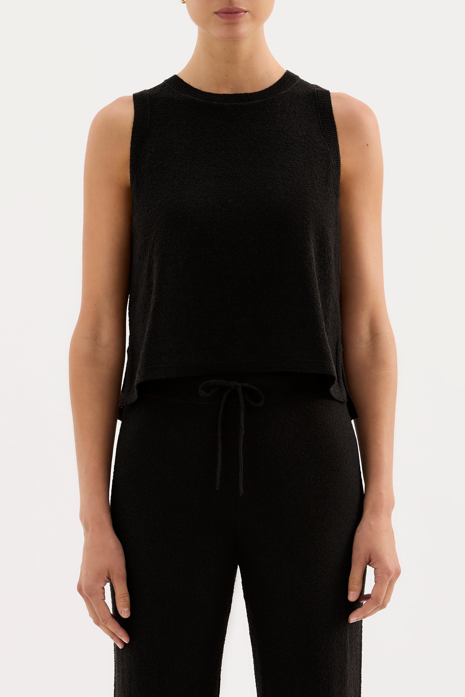 Zosia Knit Tank Black 