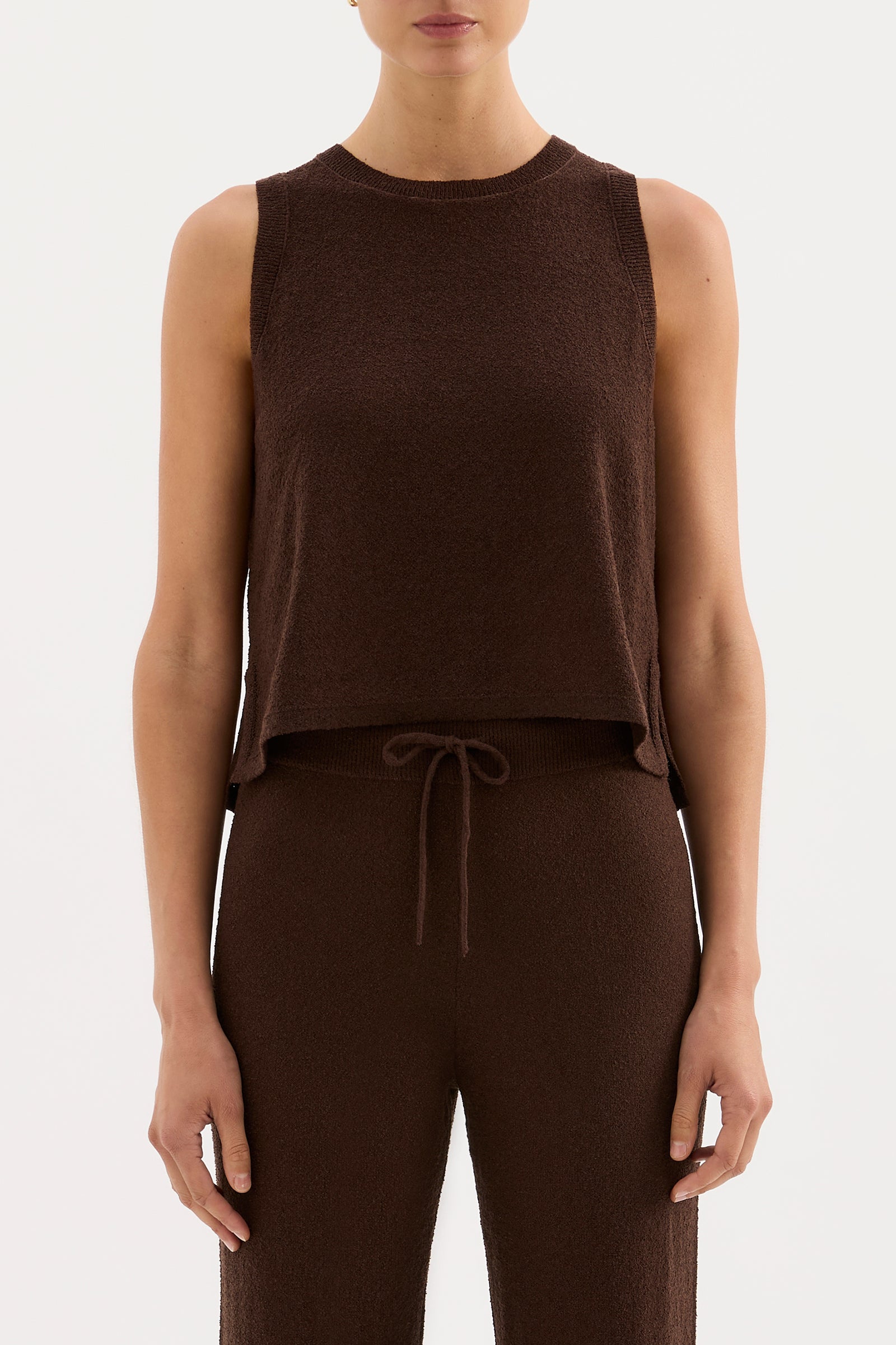 Zosia Knit Tank Chocolate 
