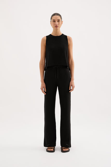 Zosia Knit Tank Black 