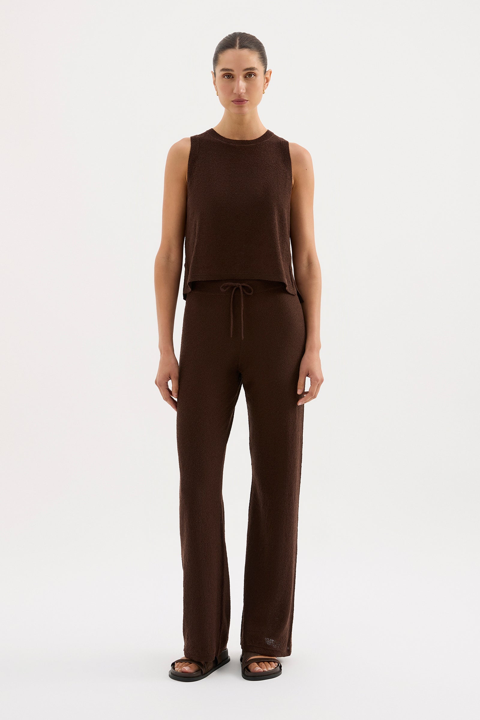 Zosia Knit Pant Chocolate 