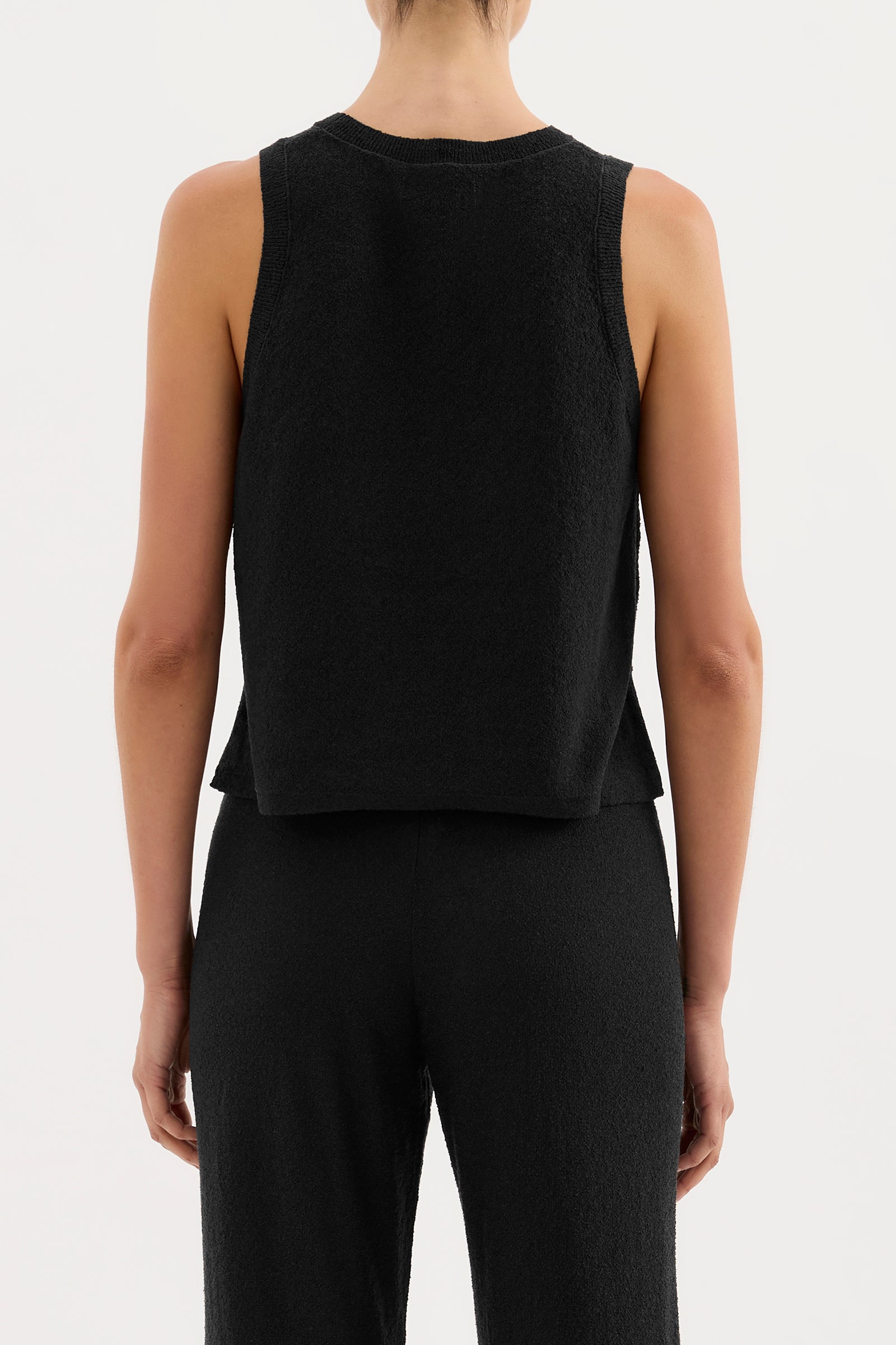Zosia Knit Tank Black 