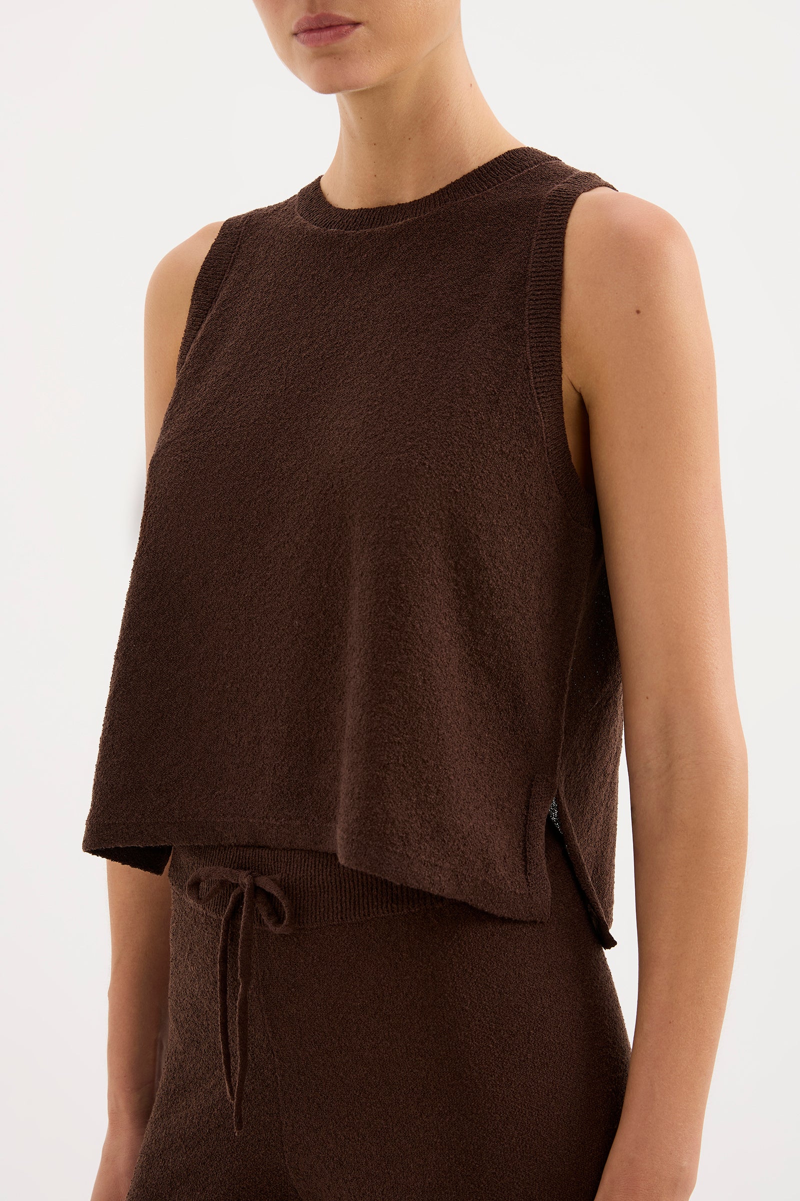 Zosia Knit Tank Chocolate 