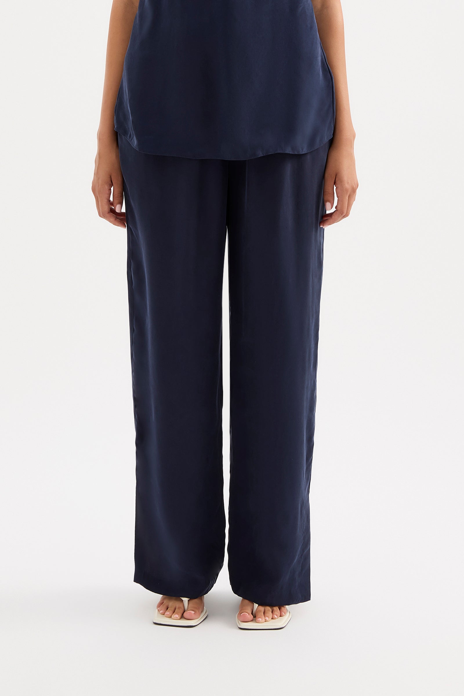 Linnea Cupro Pant Ink 