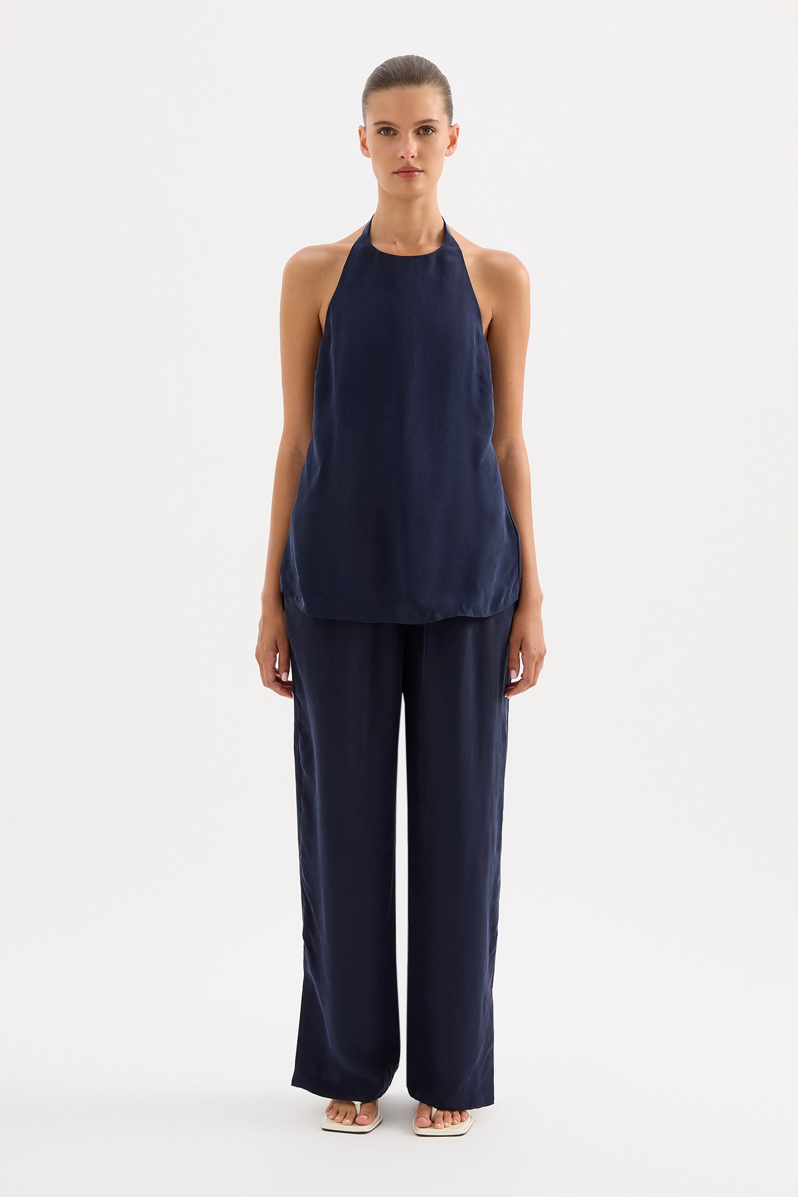 Linnea Cupro Top Ink 