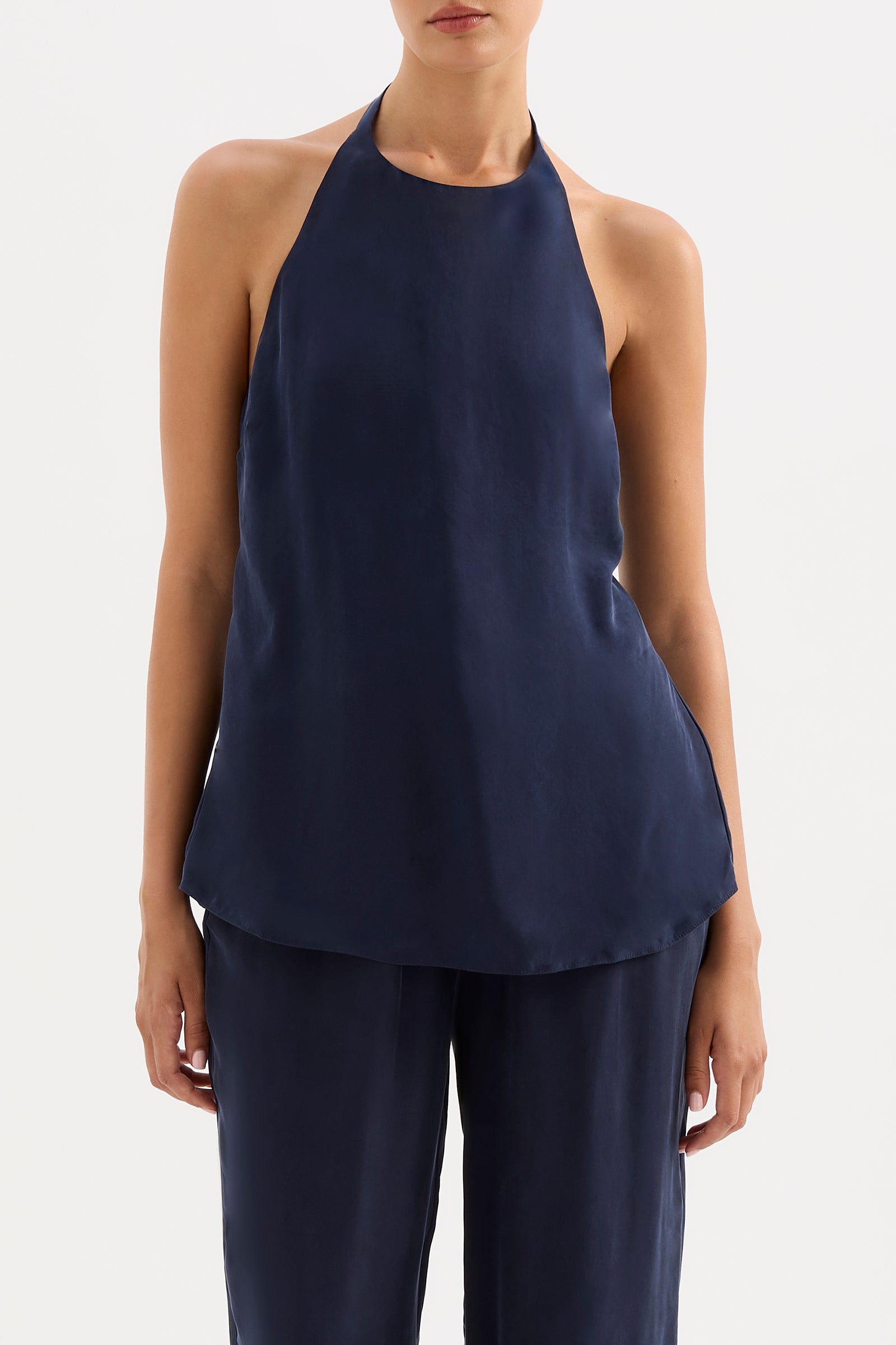 Linnea Cupro Top Ink 