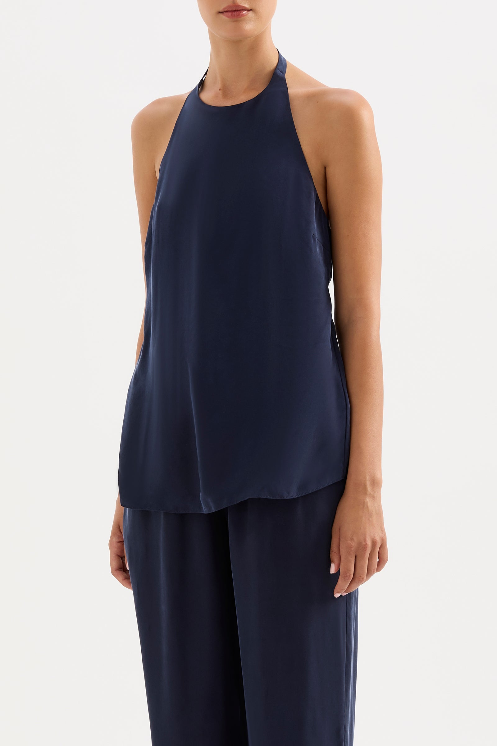 Linnea Cupro Top Ink 