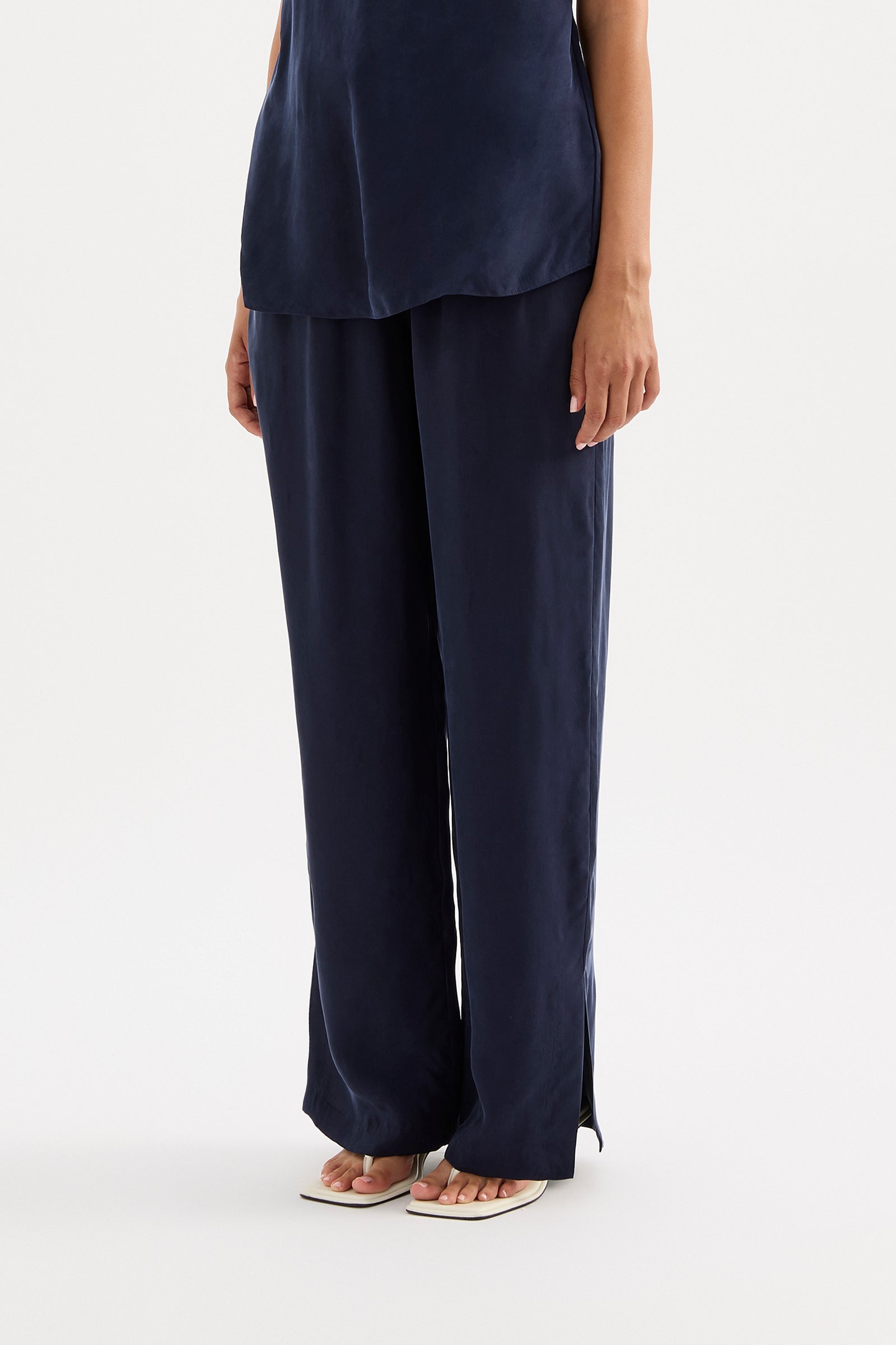 Linnea Cupro Pant Ink 