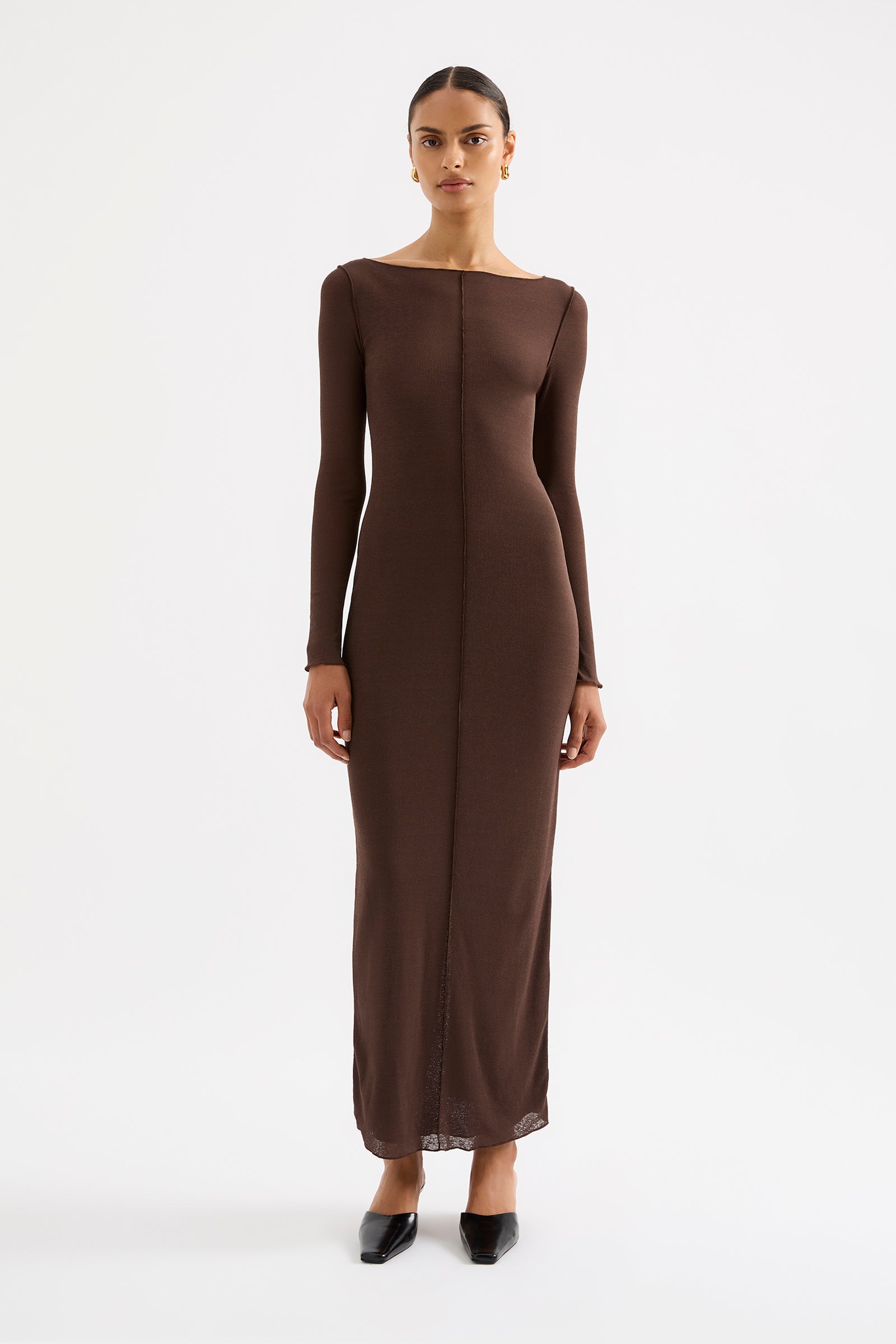 nude lucy brown maxi dress Shop Margot Maxi Dress