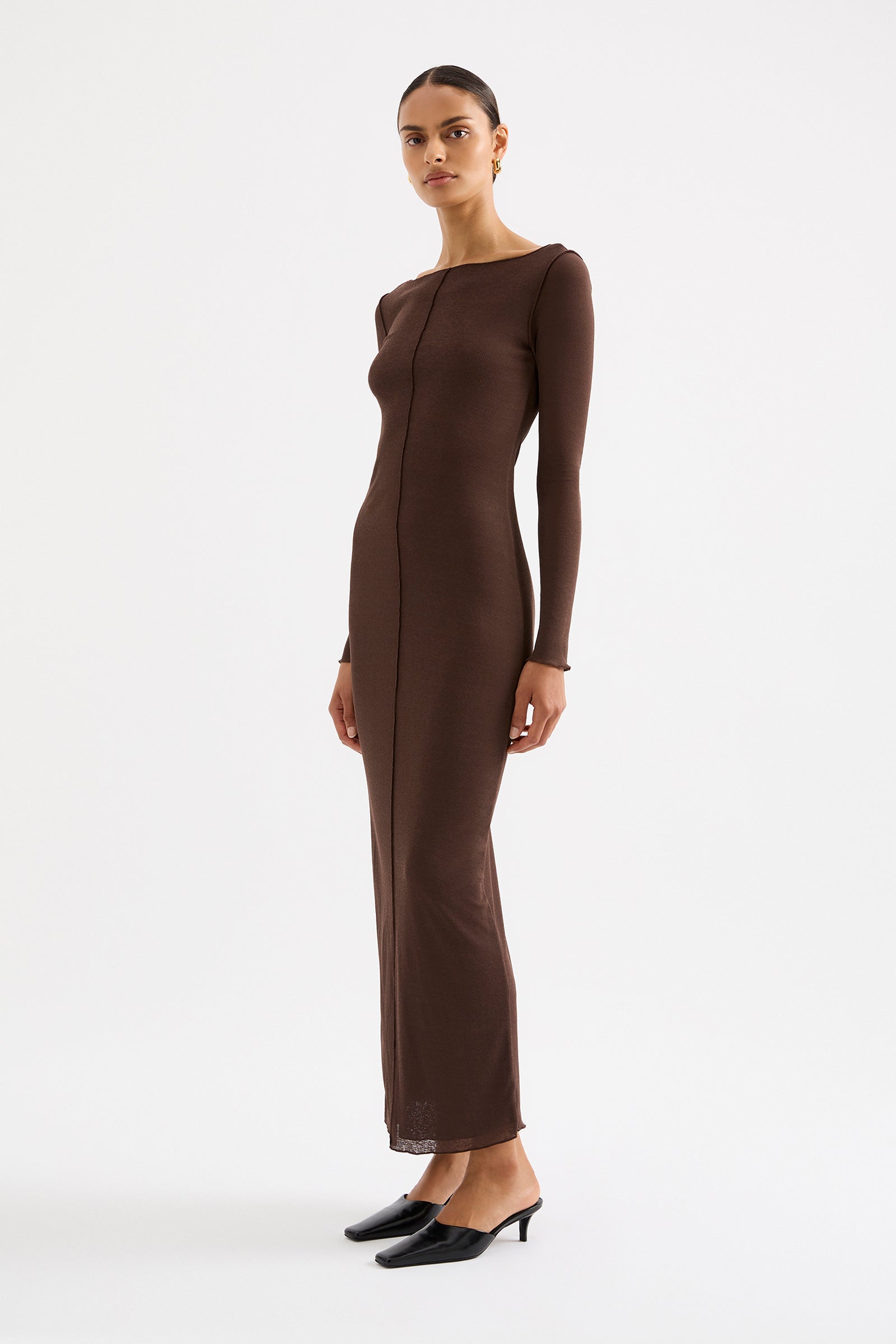 Sabia Maxi Dress Chestnut 
