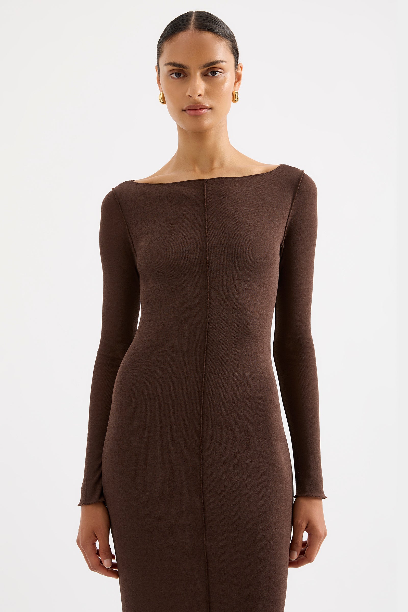 Sabia Maxi Dress Chestnut 