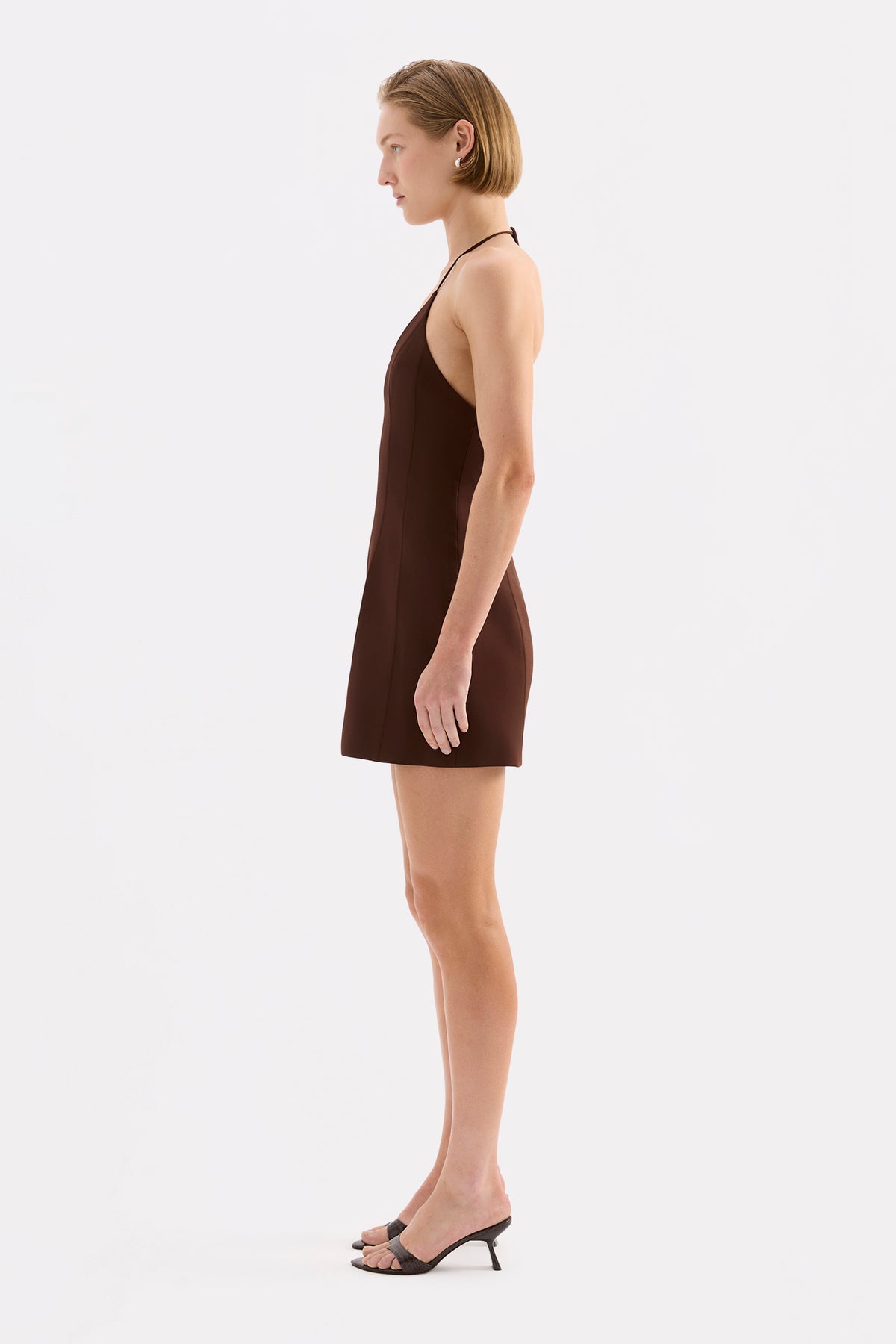 Marcella Mini Dress Dark Chocolate 
