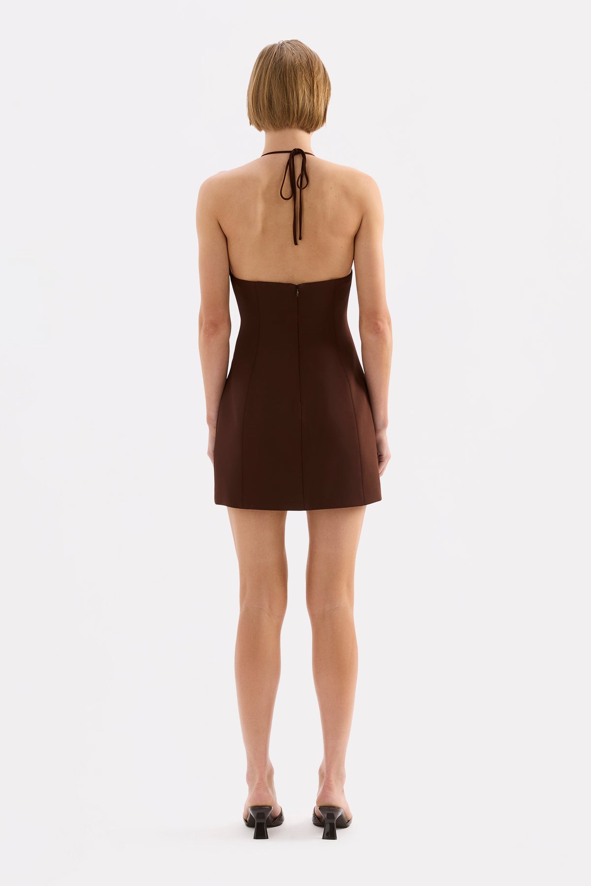 Marcella Mini Dress Dark Chocolate 
