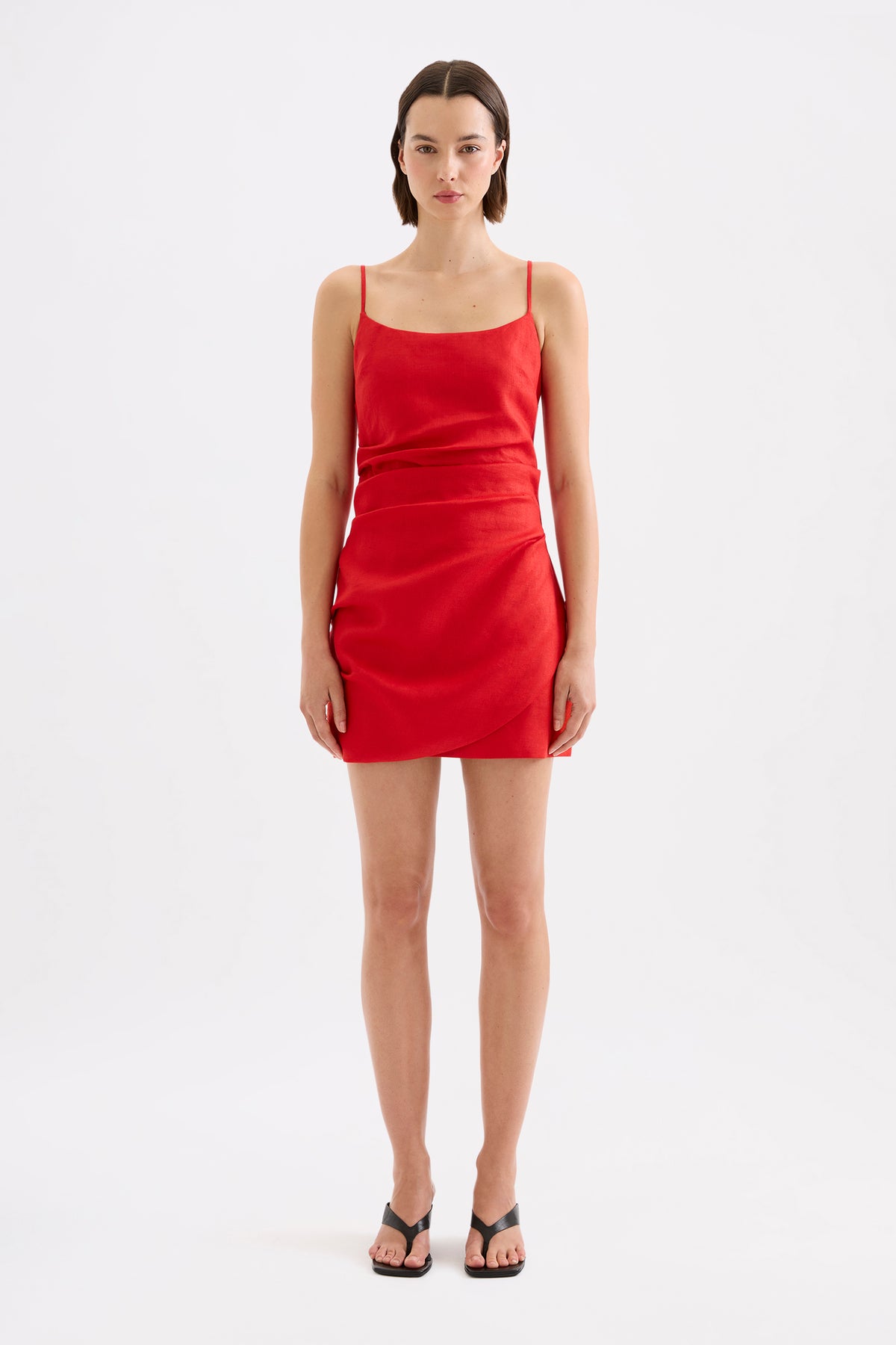 Rani Linen Mini Dress Poppy 