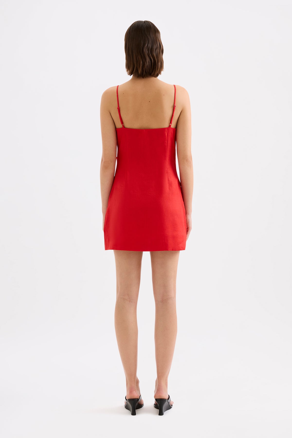 Rani Linen Mini Dress Poppy 
