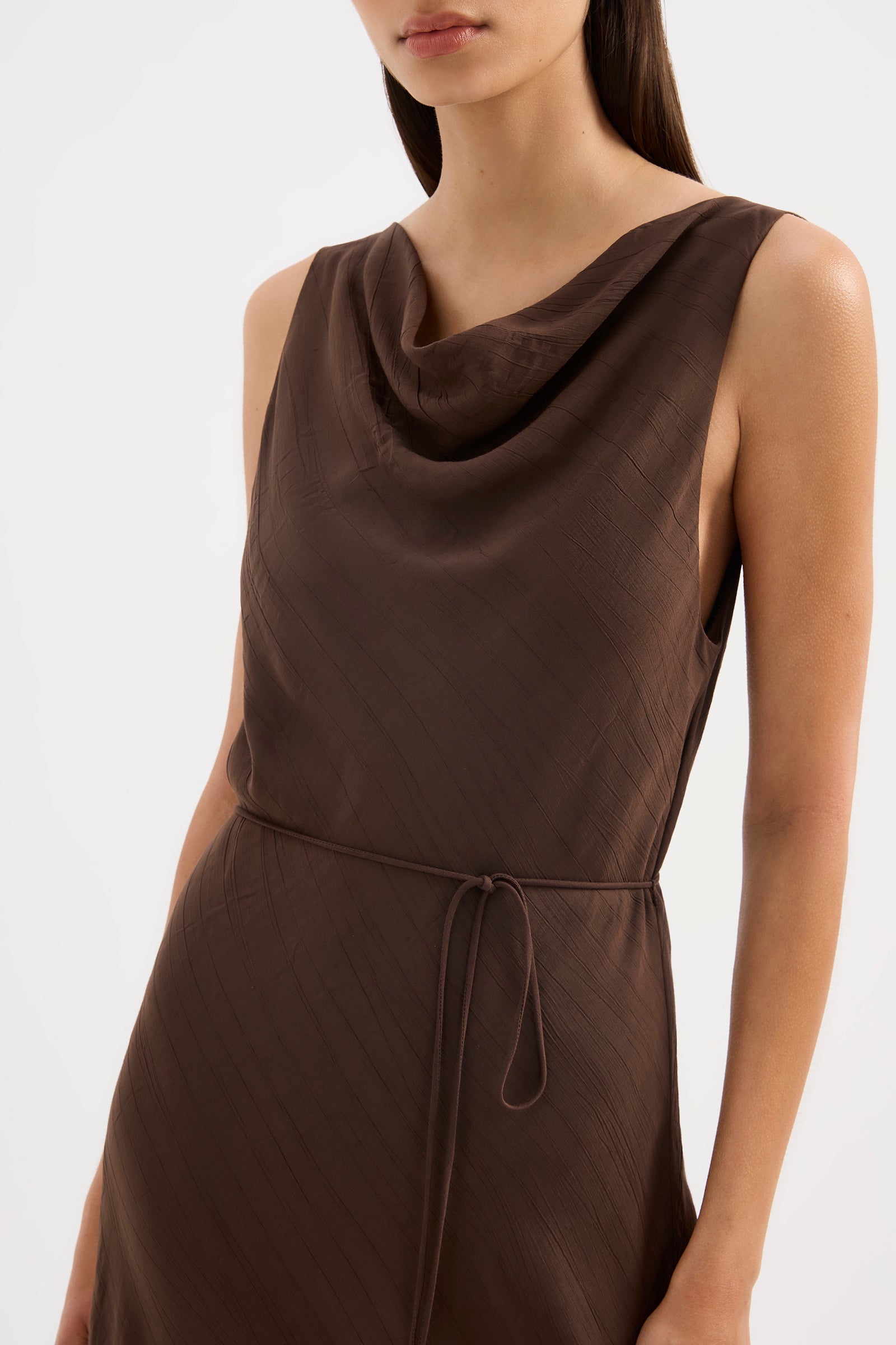 Serine Maxi Dress Chocolate 